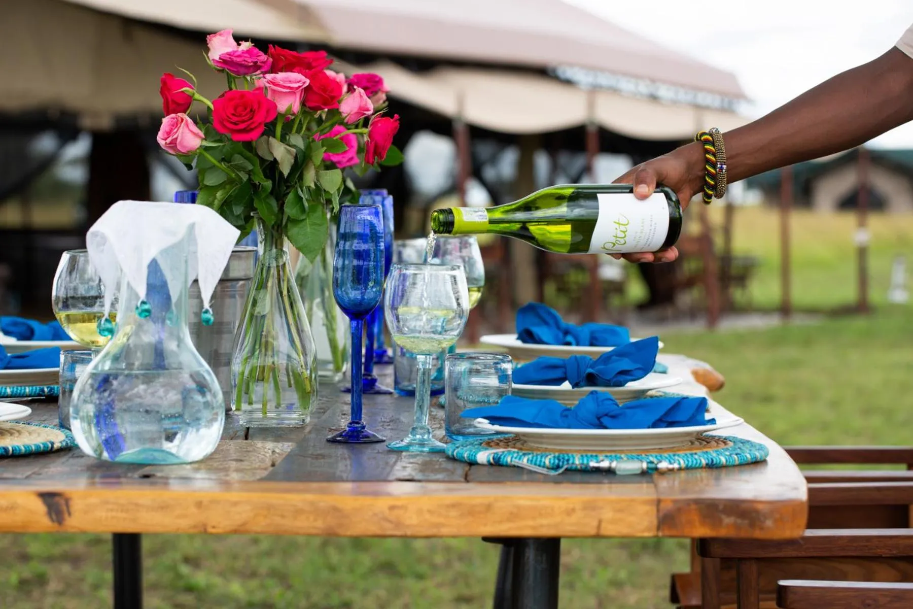 Food and drinks in Pumzika Luxury Safari Camp