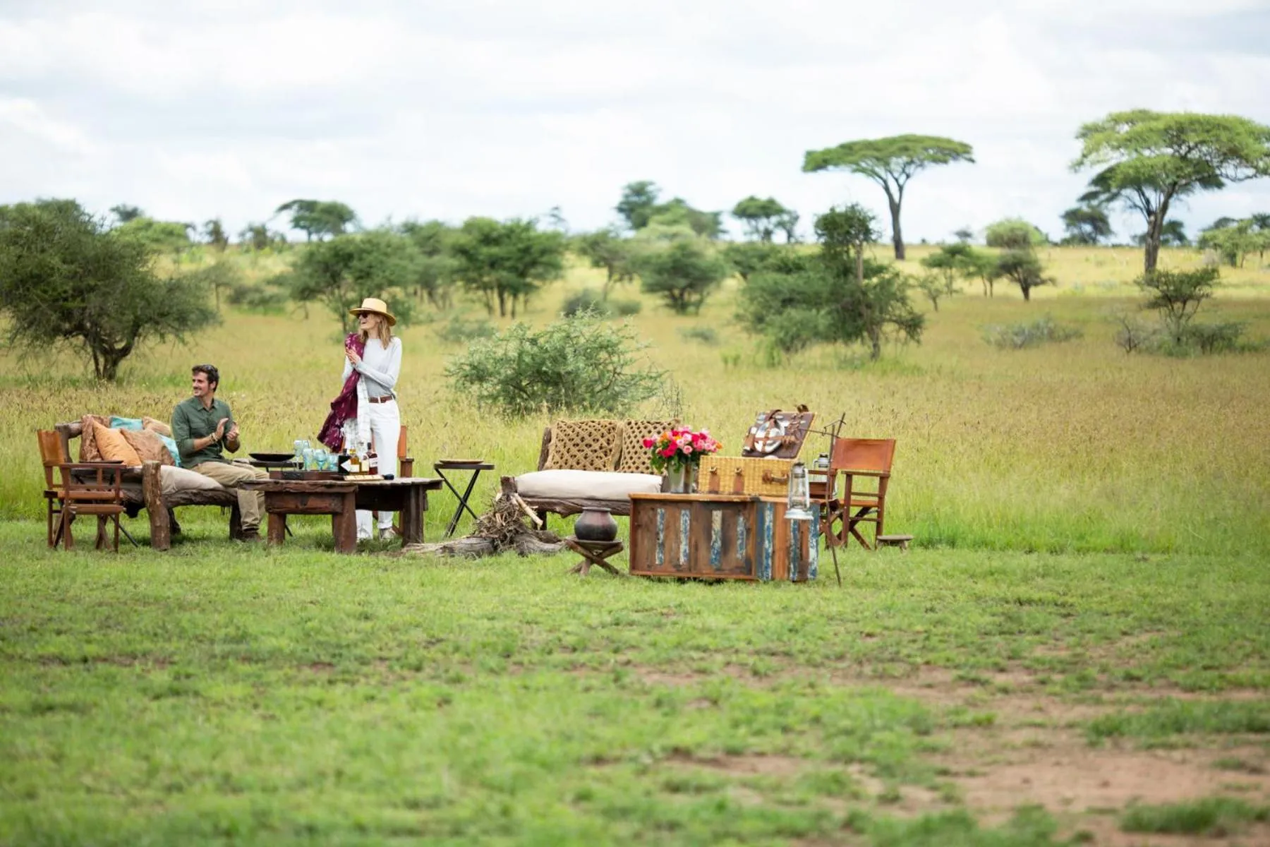 People in Pumzika Luxury Safari Camp