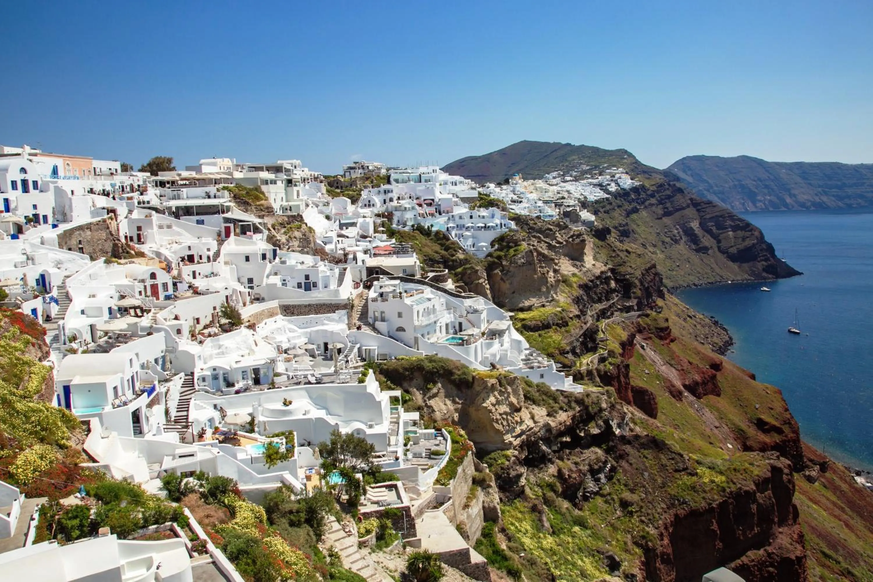 Bird's eye view in Ifestio Villas Oia