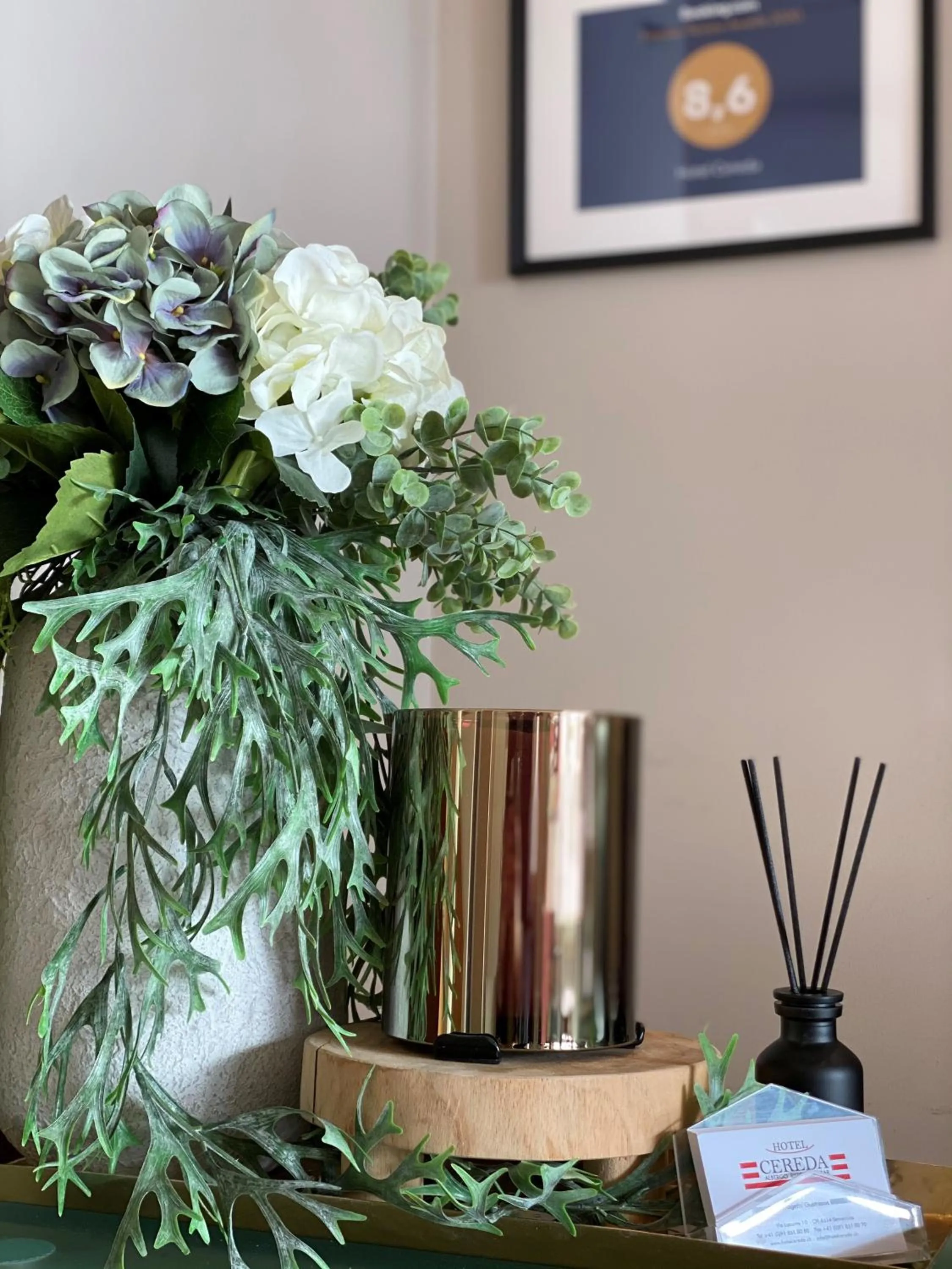 Lobby or reception in Hotel Cereda