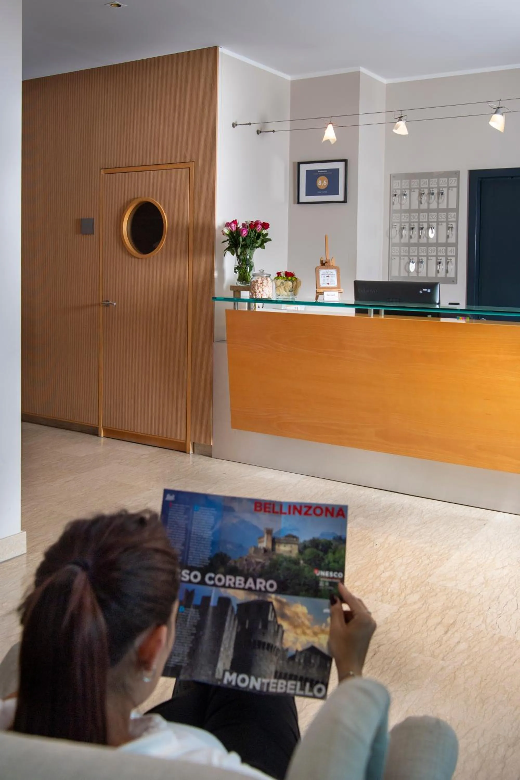 Lobby or reception in Hotel Cereda