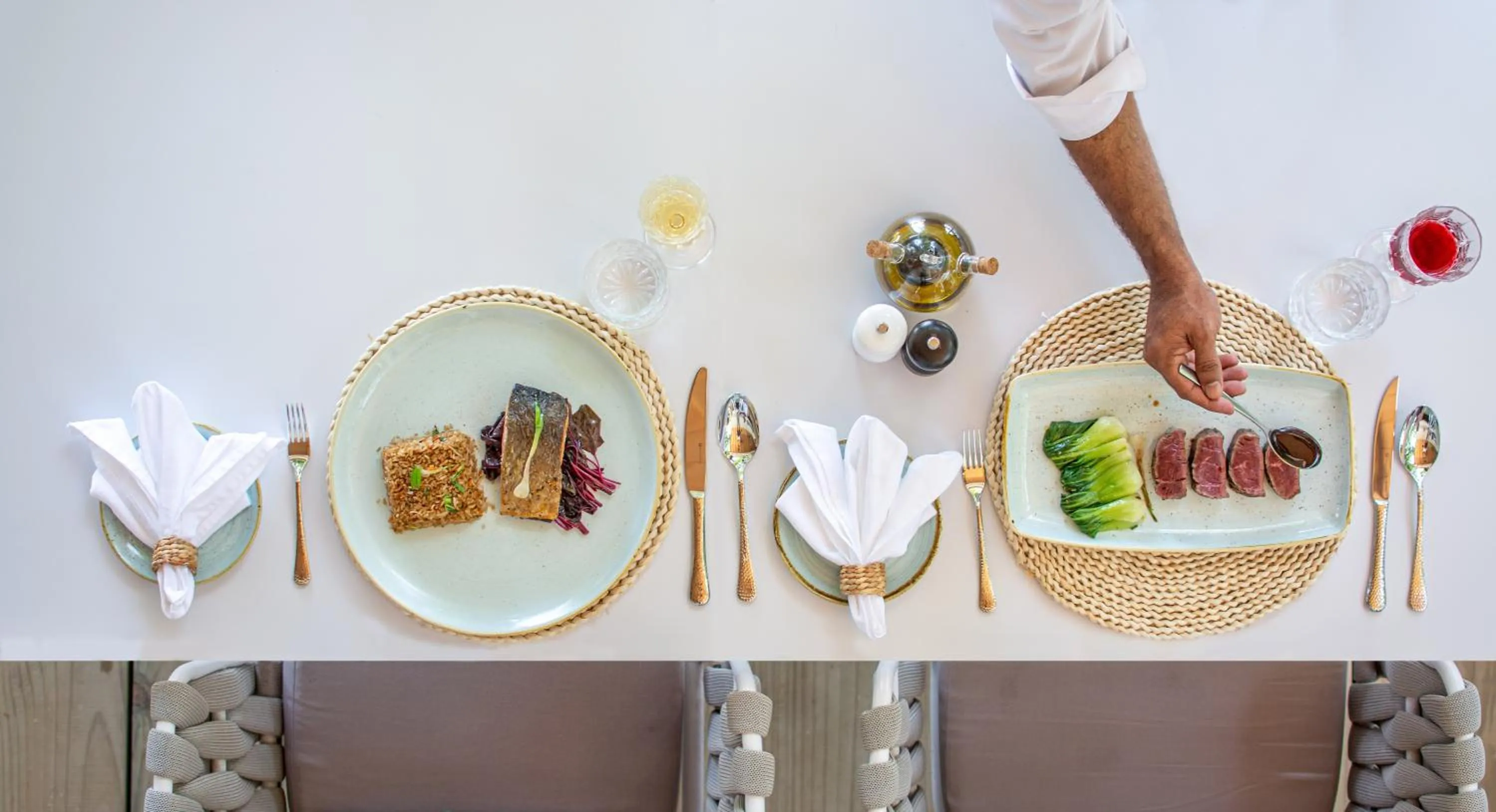 Food close-up in Malahini Kuda Bandos Resort