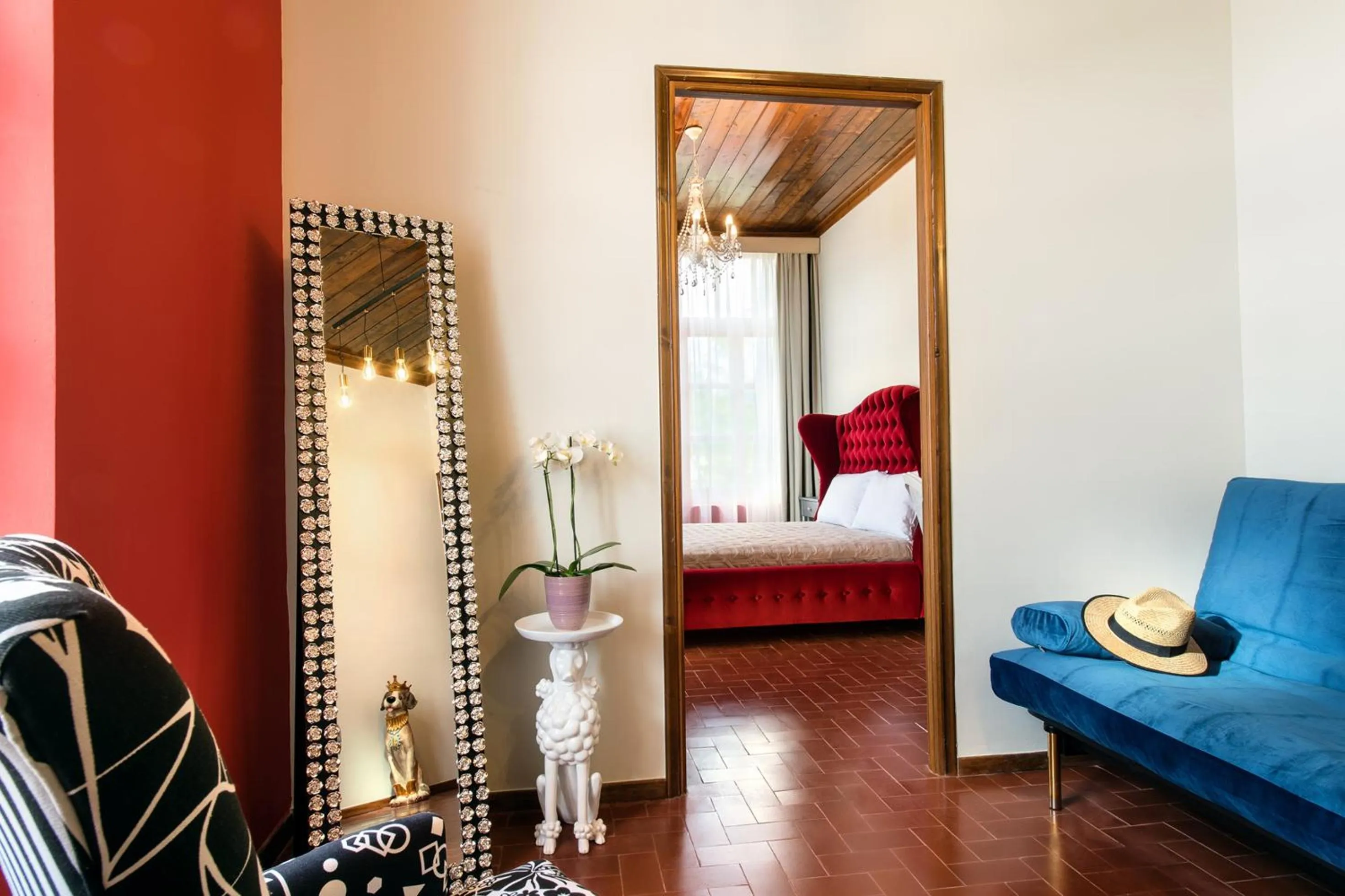 Living room, Bed in A for Art Hotel