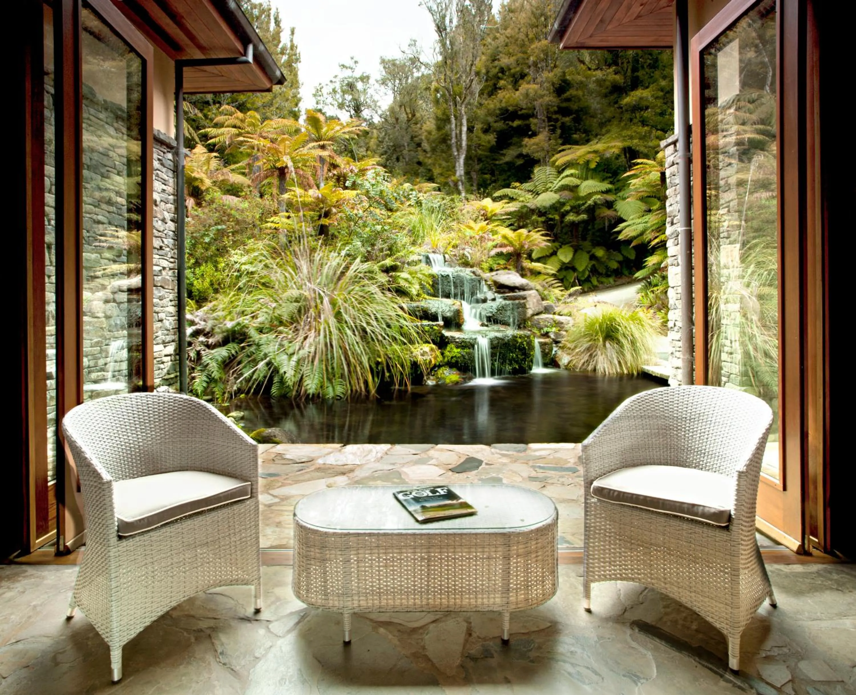 Patio in Treetops Lodge & Estate