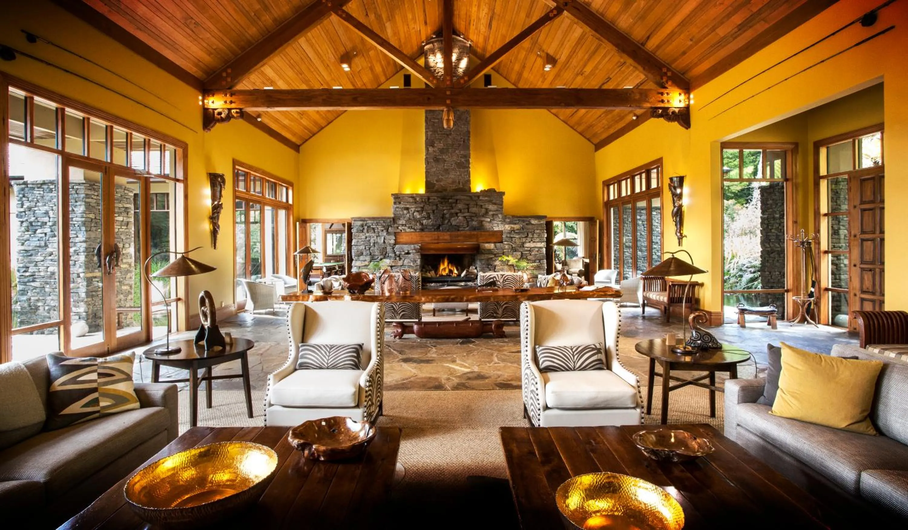 Lobby or reception in Treetops Lodge & Estate