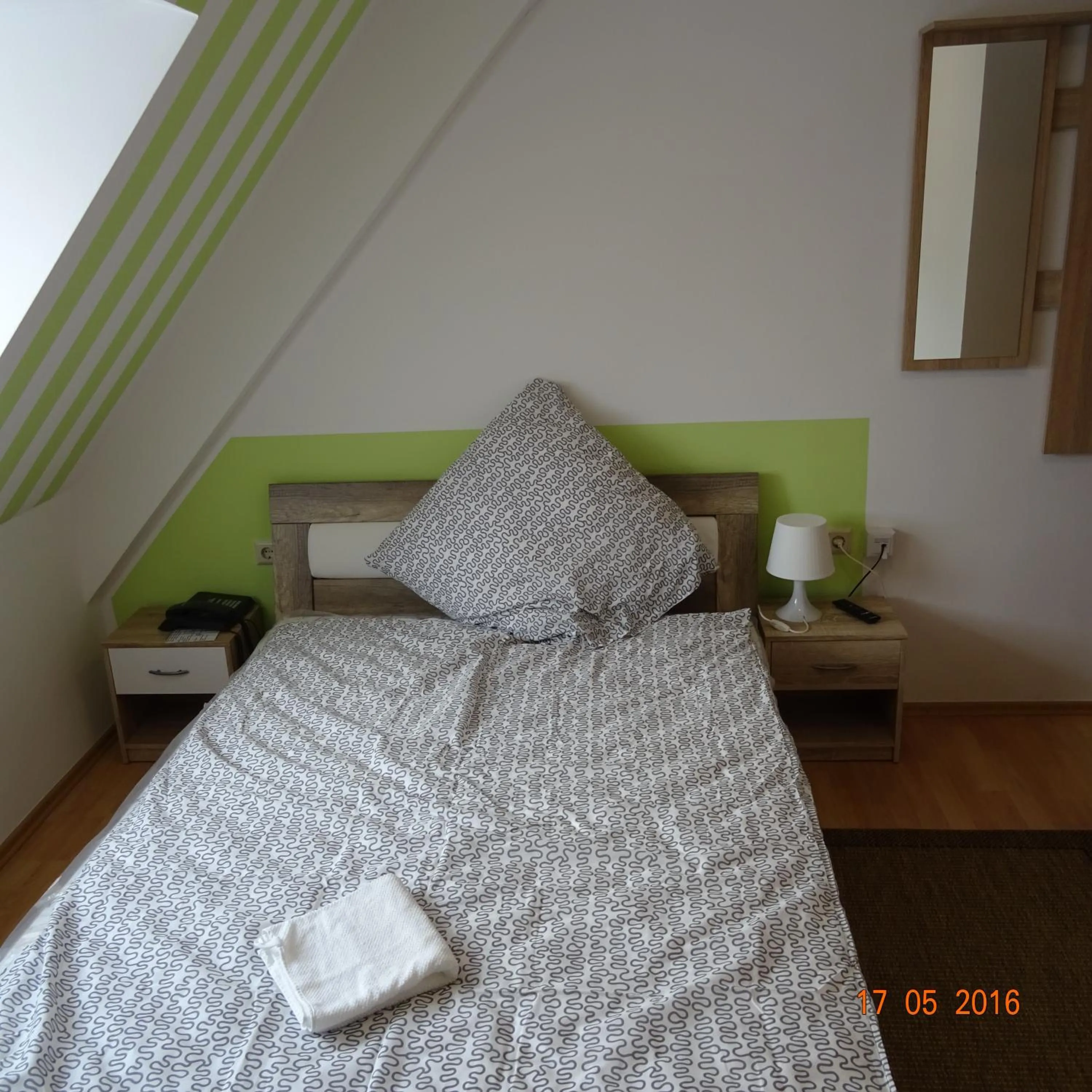 Decorative detail, Bed in Hotel Einstein