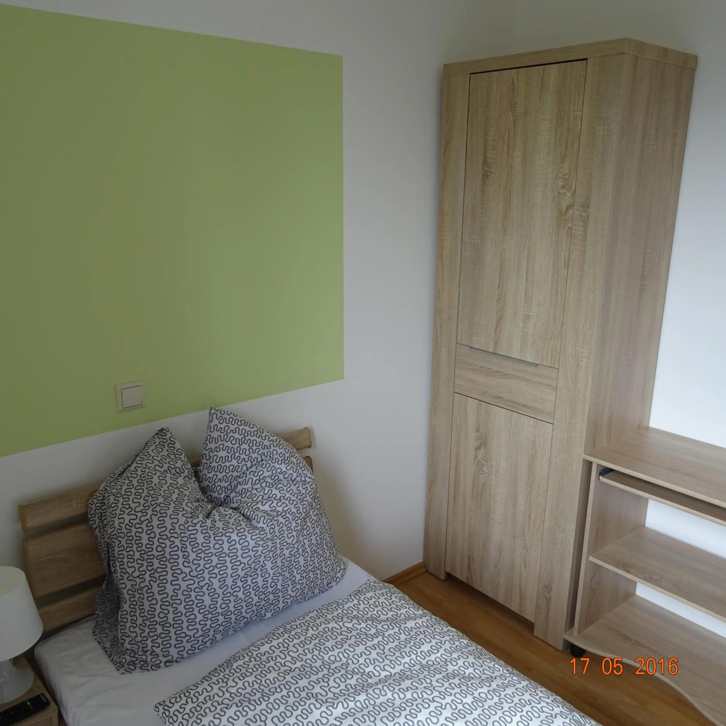 Decorative detail, Bed in Hotel Einstein