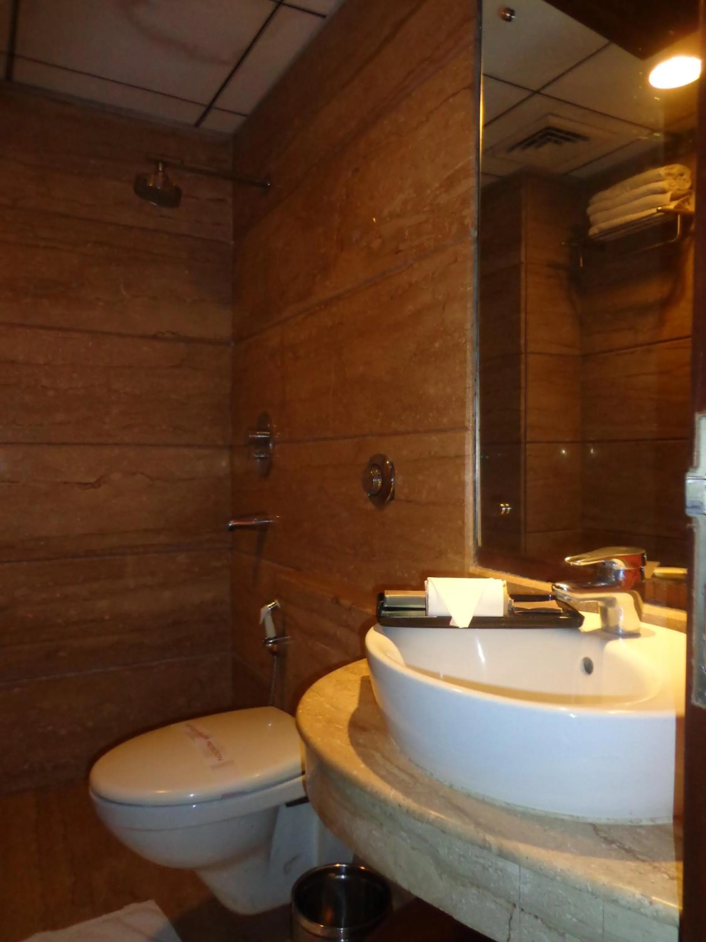 Bathroom in Hotel Aura Near Connaught Place