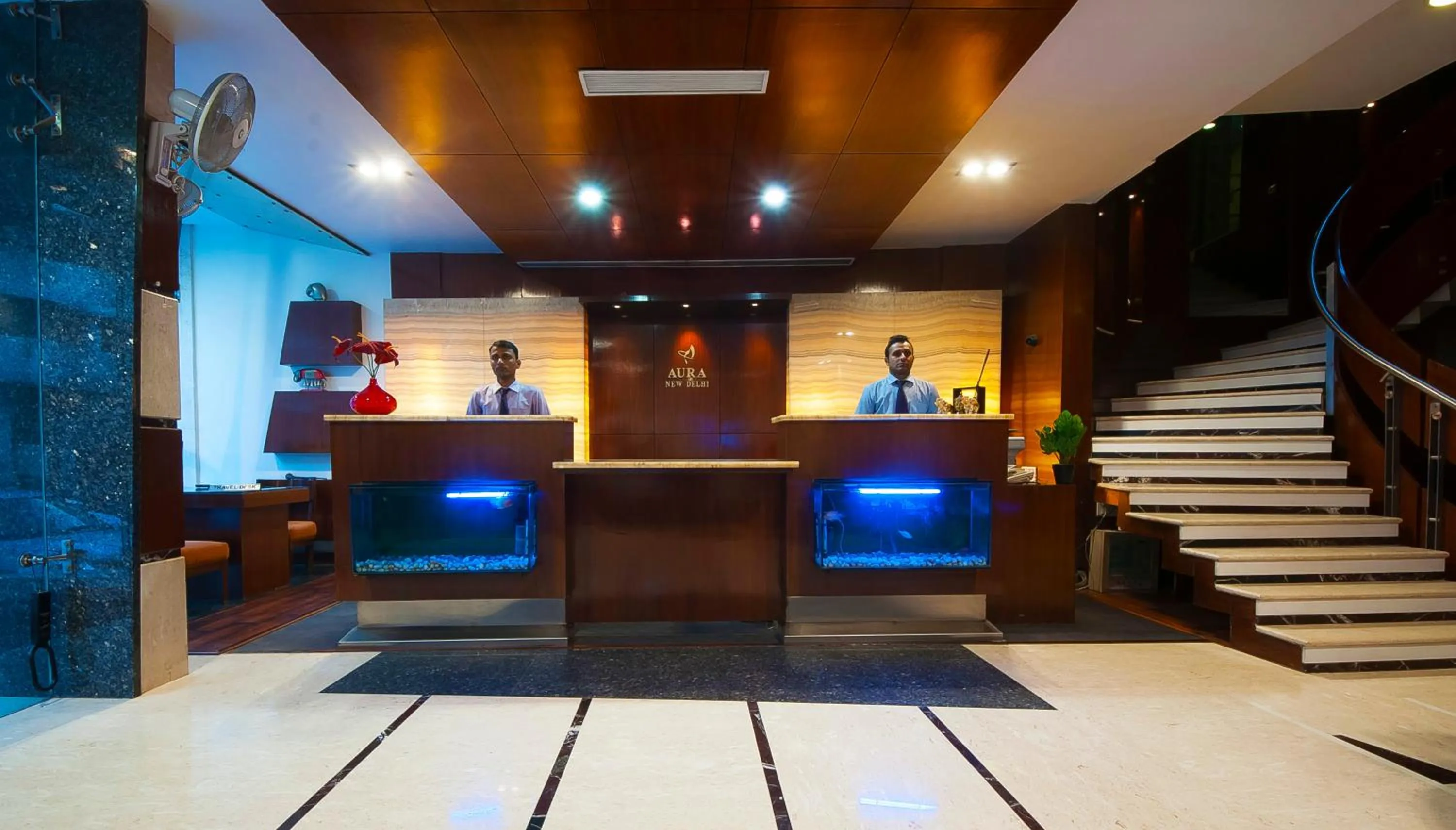 Lobby or reception in Hotel Aura Near Connaught Place