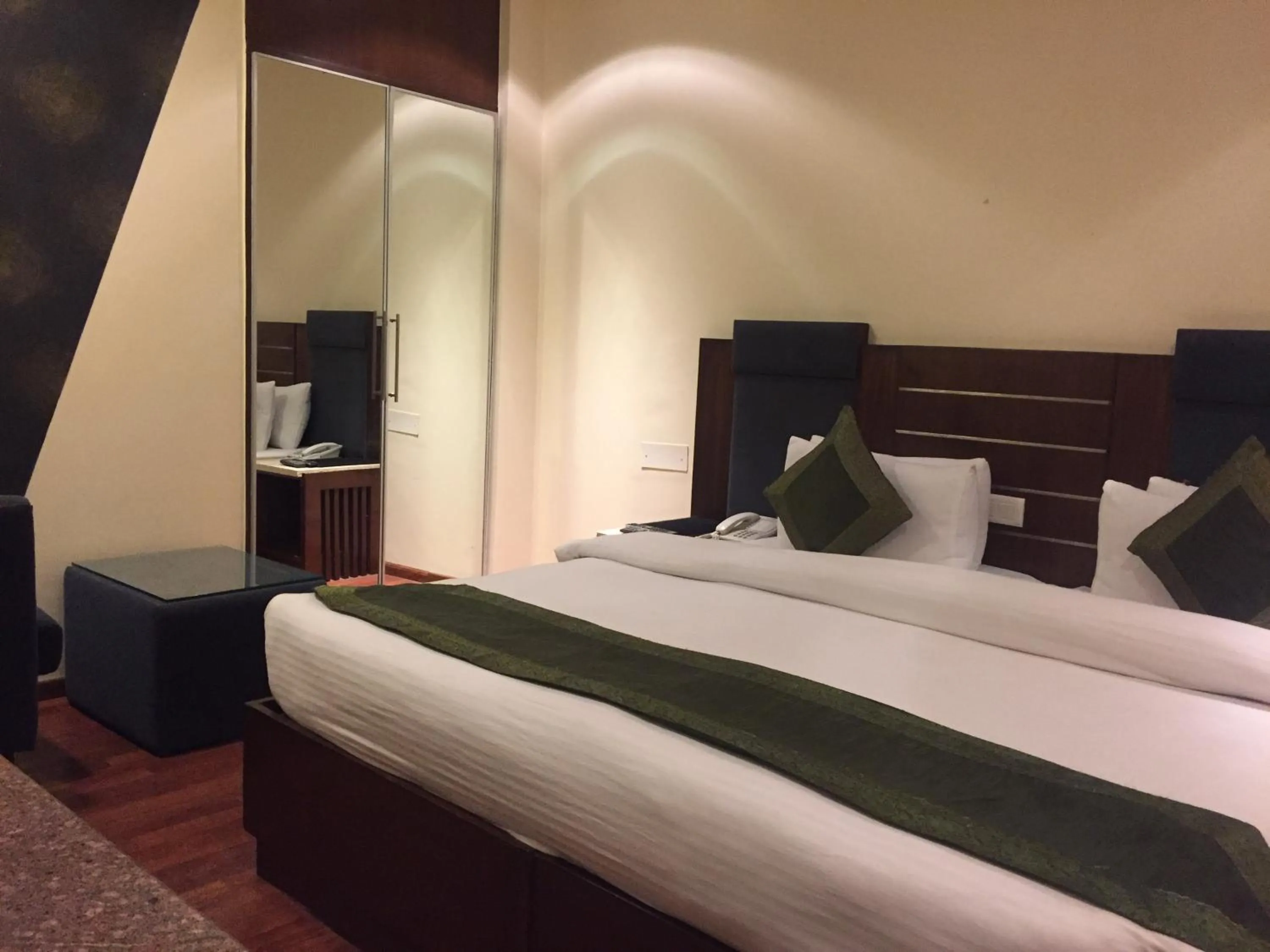 Photo of the whole room, Bed in Hotel Aura Near Connaught Place