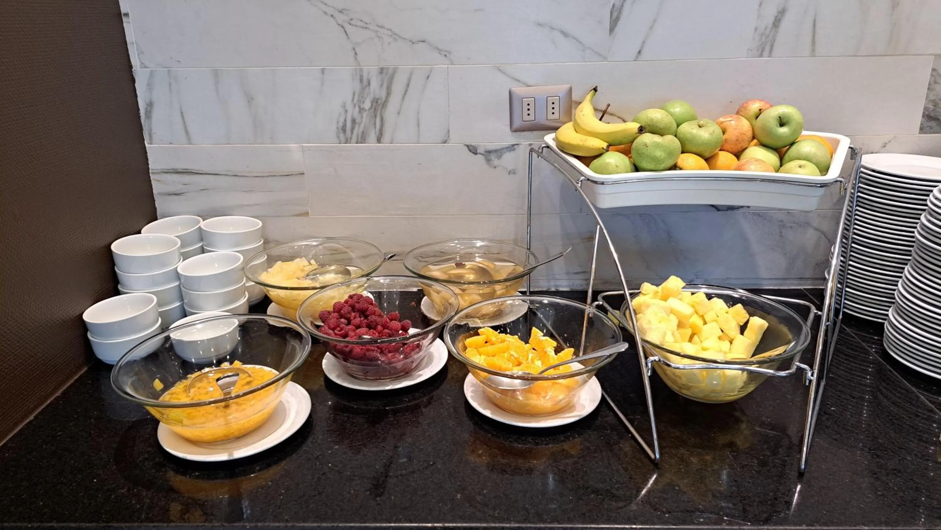 Buffet breakfast in Hotel Diego de Almagro Osorno