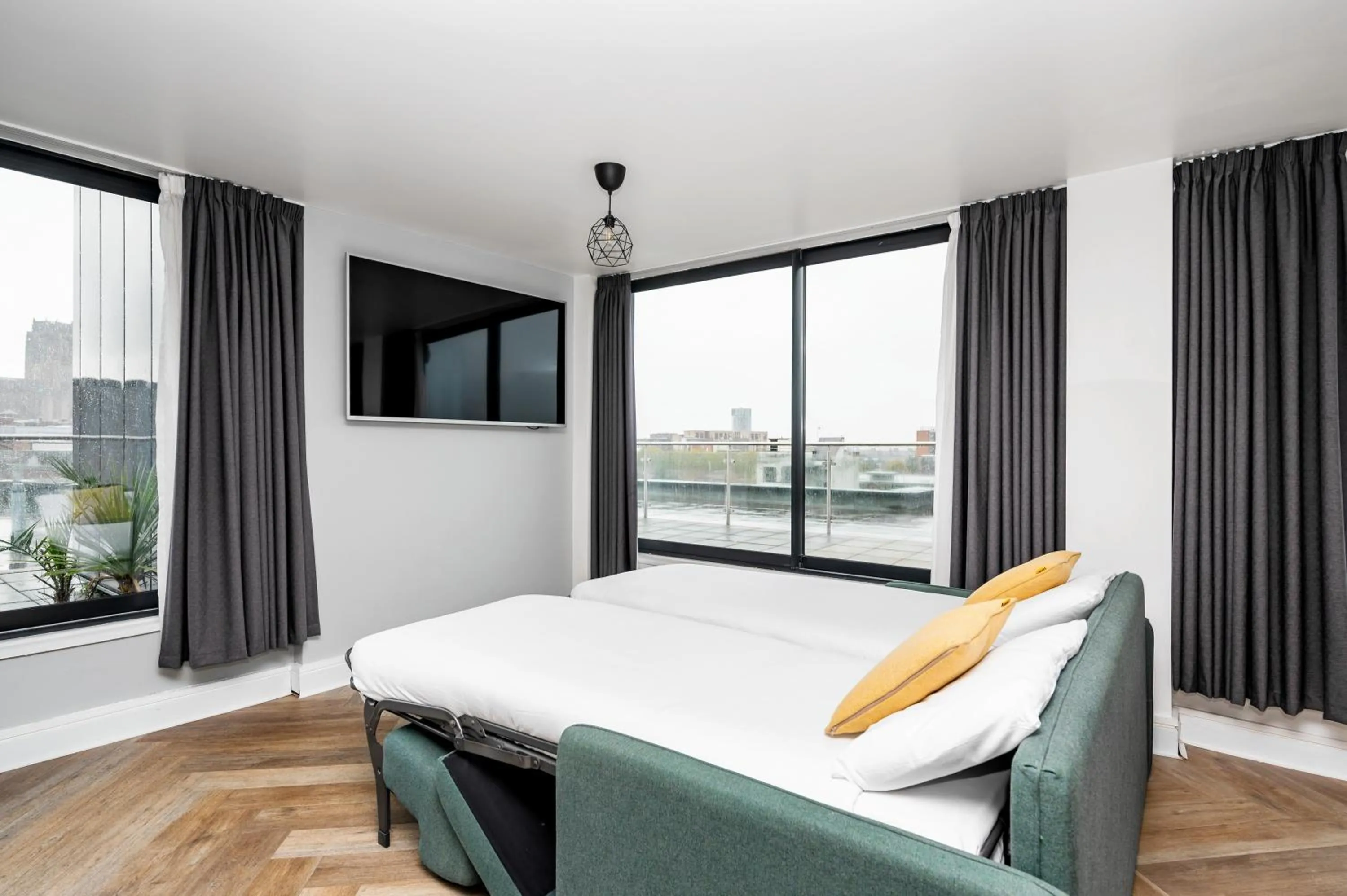 Living room, Bed in Staycity Aparthotels Liverpool City Centre