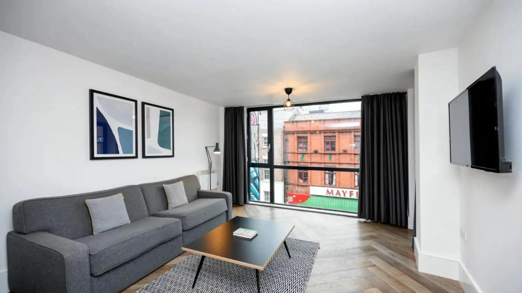 Living room in Staycity Aparthotels Liverpool City Centre