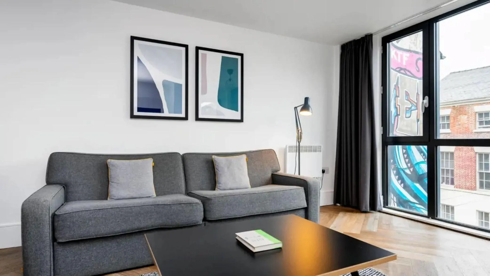 Living room in Staycity Aparthotels Liverpool City Centre