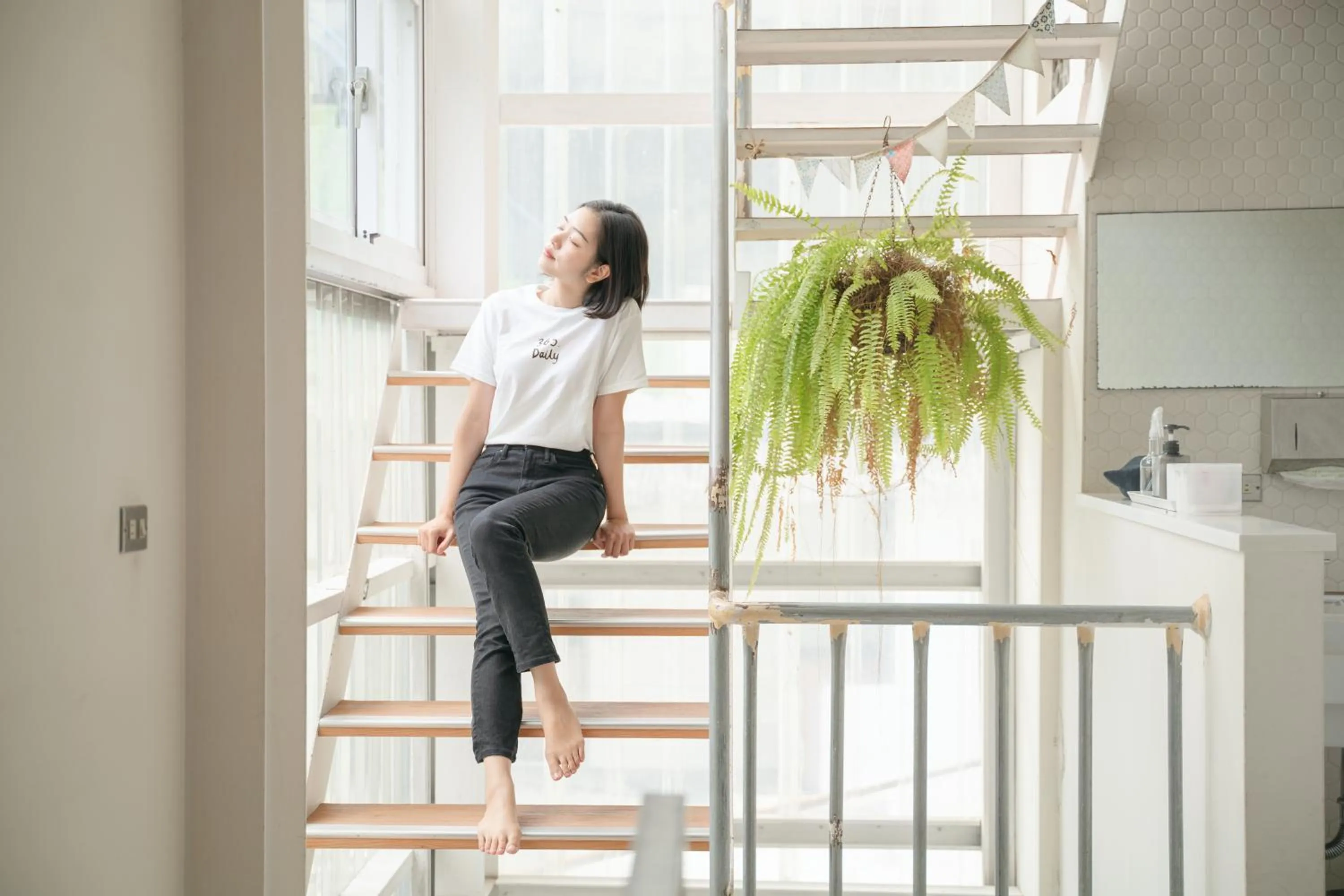 Garden view in 365.Hostel