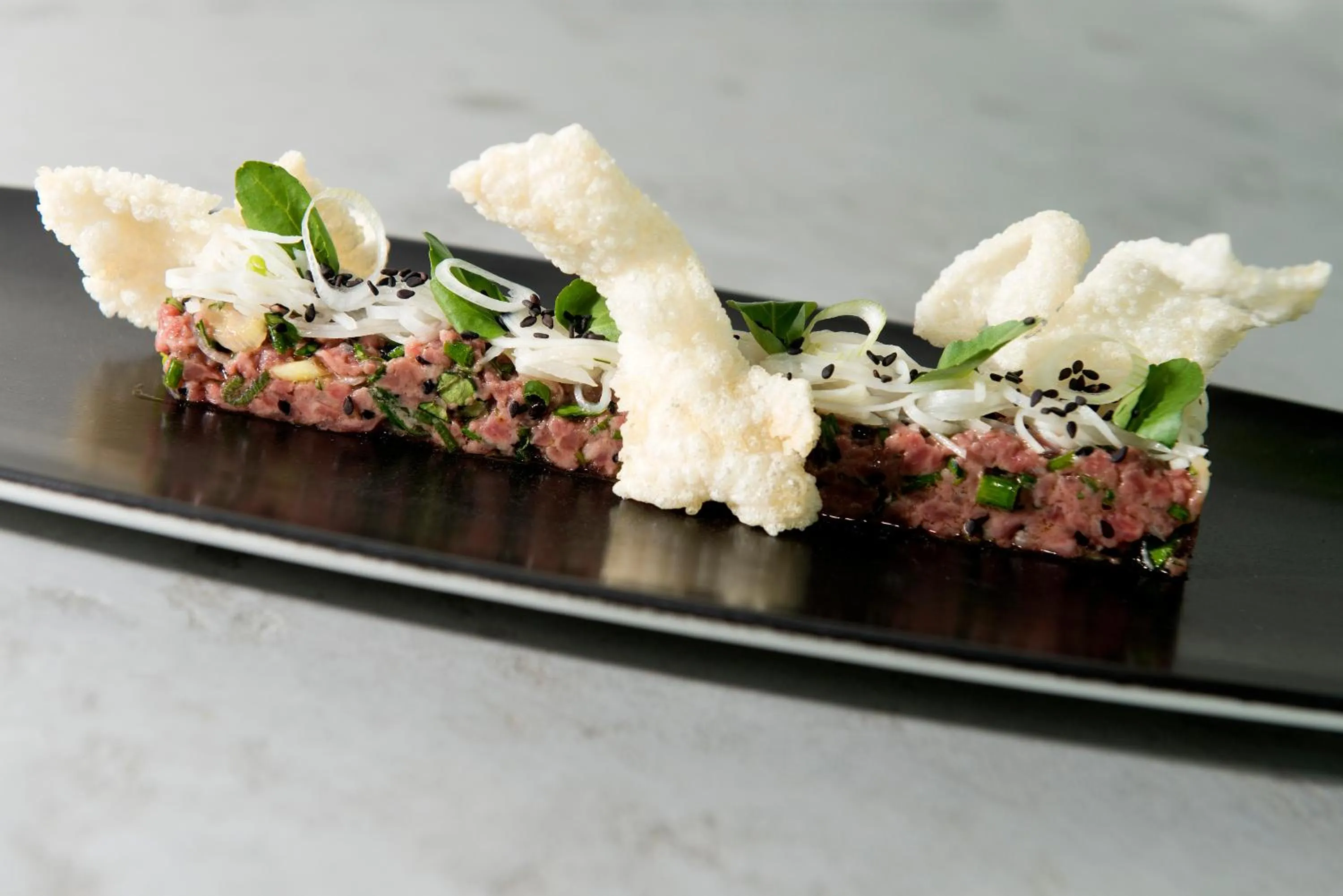 Food close-up in Dancing House - Tančící dům hotel
