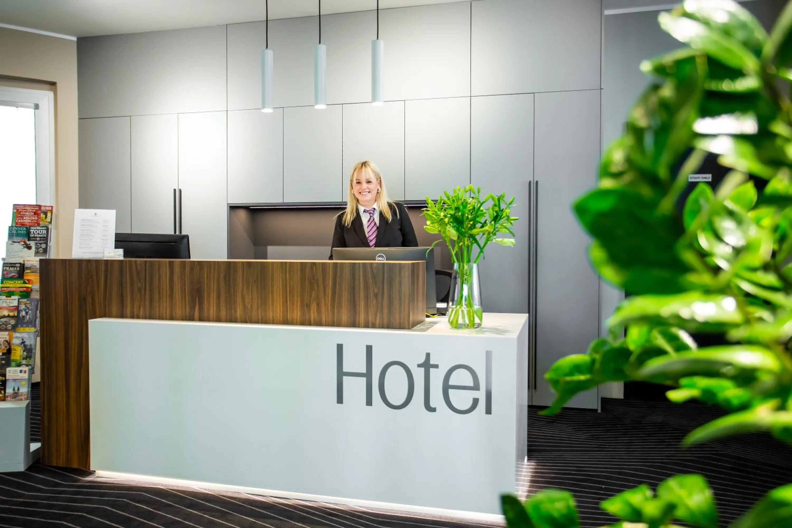 Lobby or reception in Dancing House - Tančící dům hotel