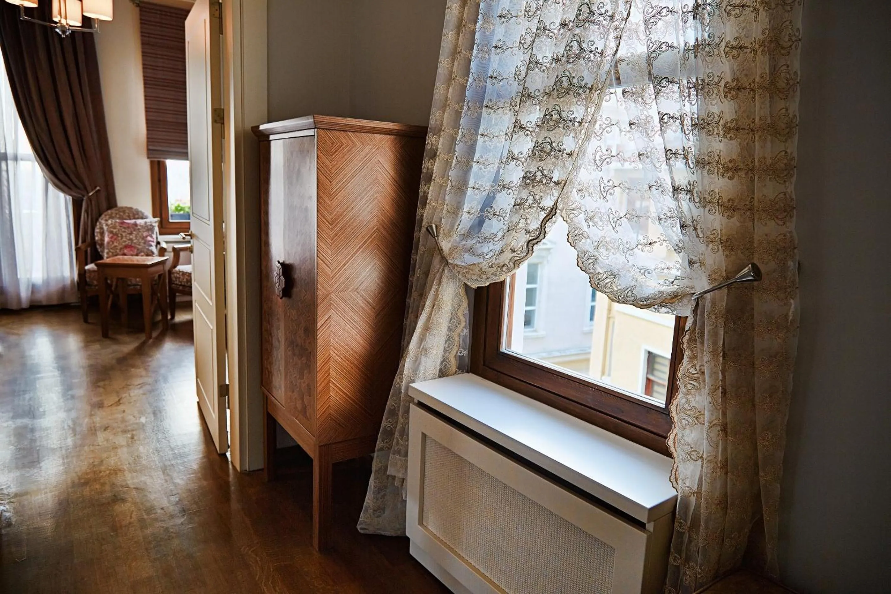 Decorative detail, Bed in Arart Hotel