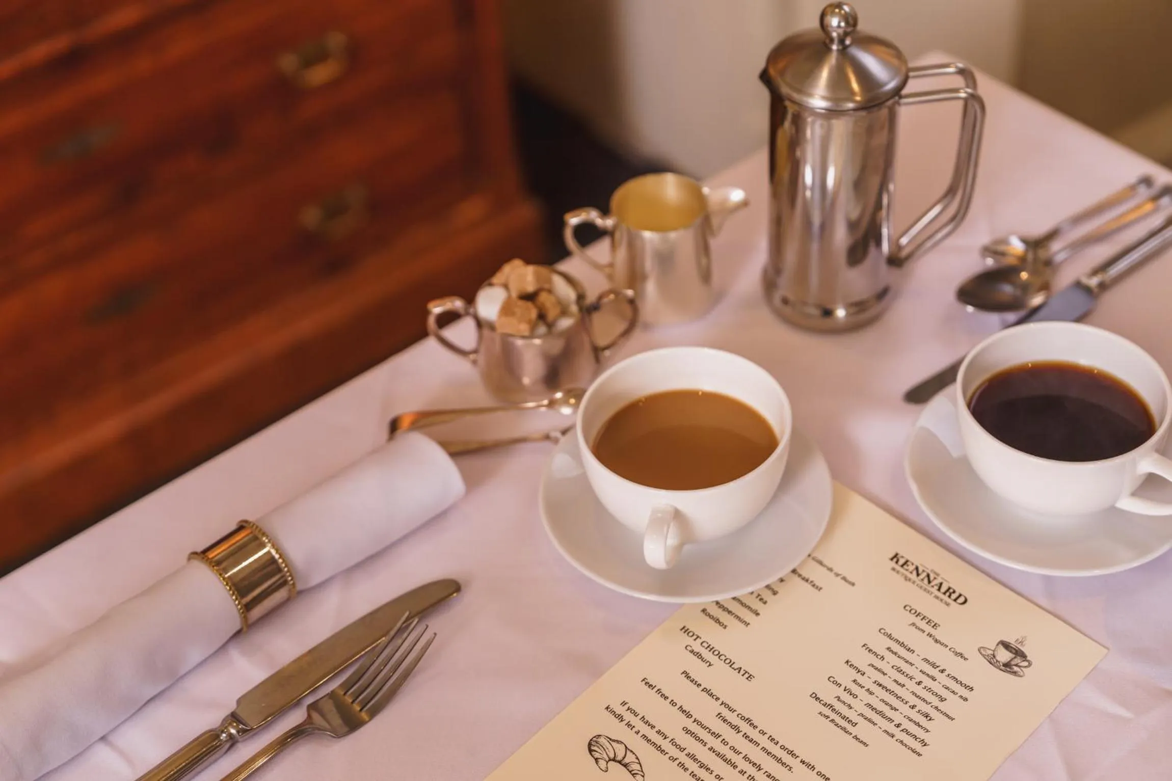 Continental breakfast in The Kennard