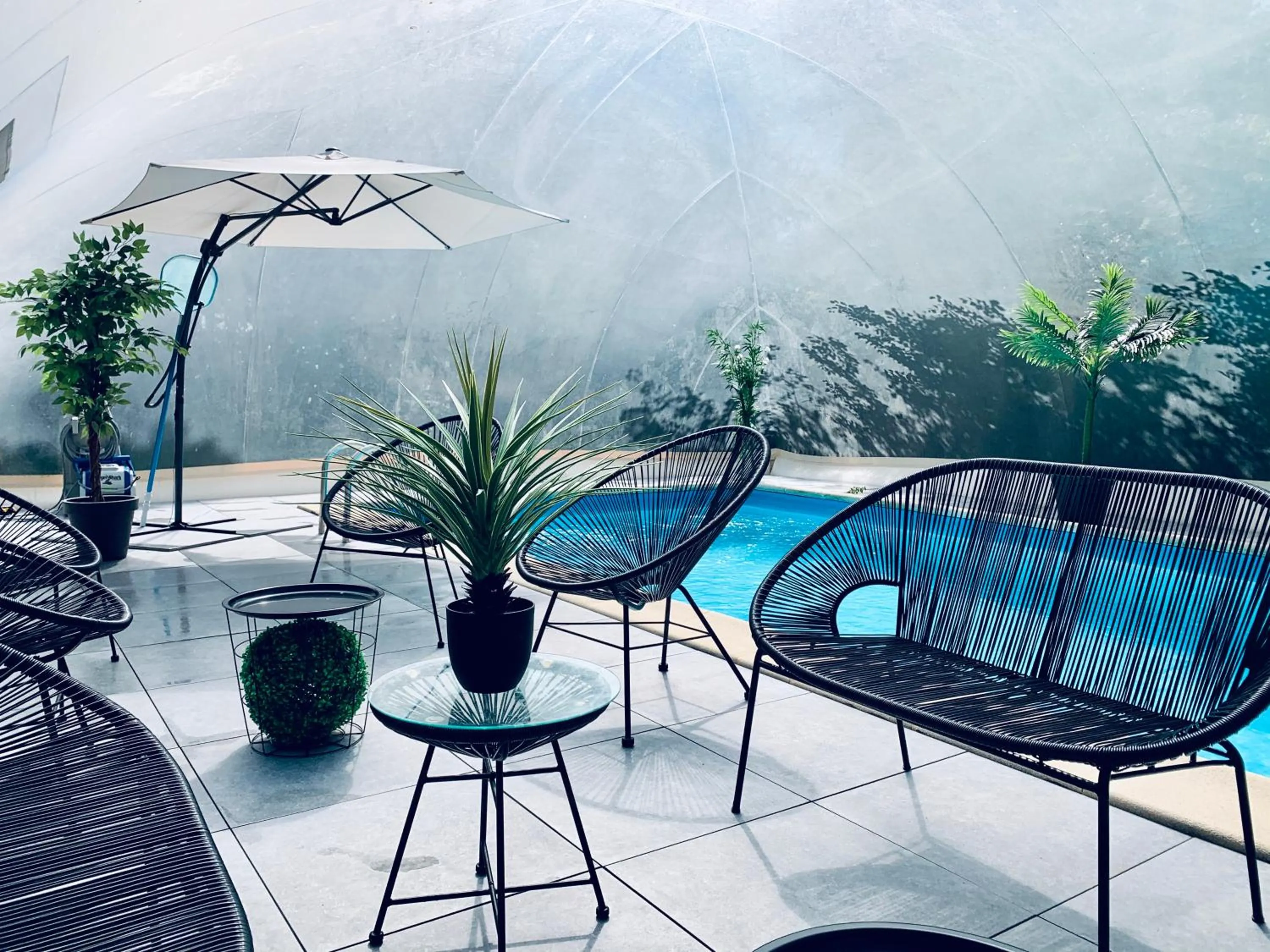 Pool view in Home Sweet Home