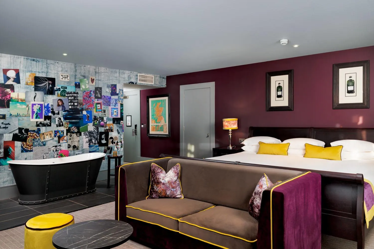 Bedroom, Bed in Malmaison Aberdeen