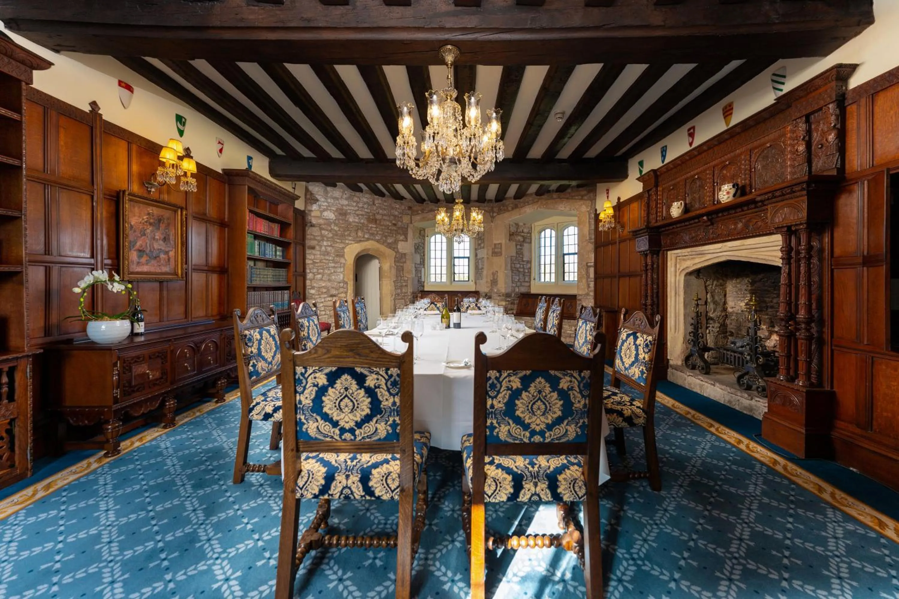 Dining area in Thornbury Castle - A Relais & Chateaux Hotel