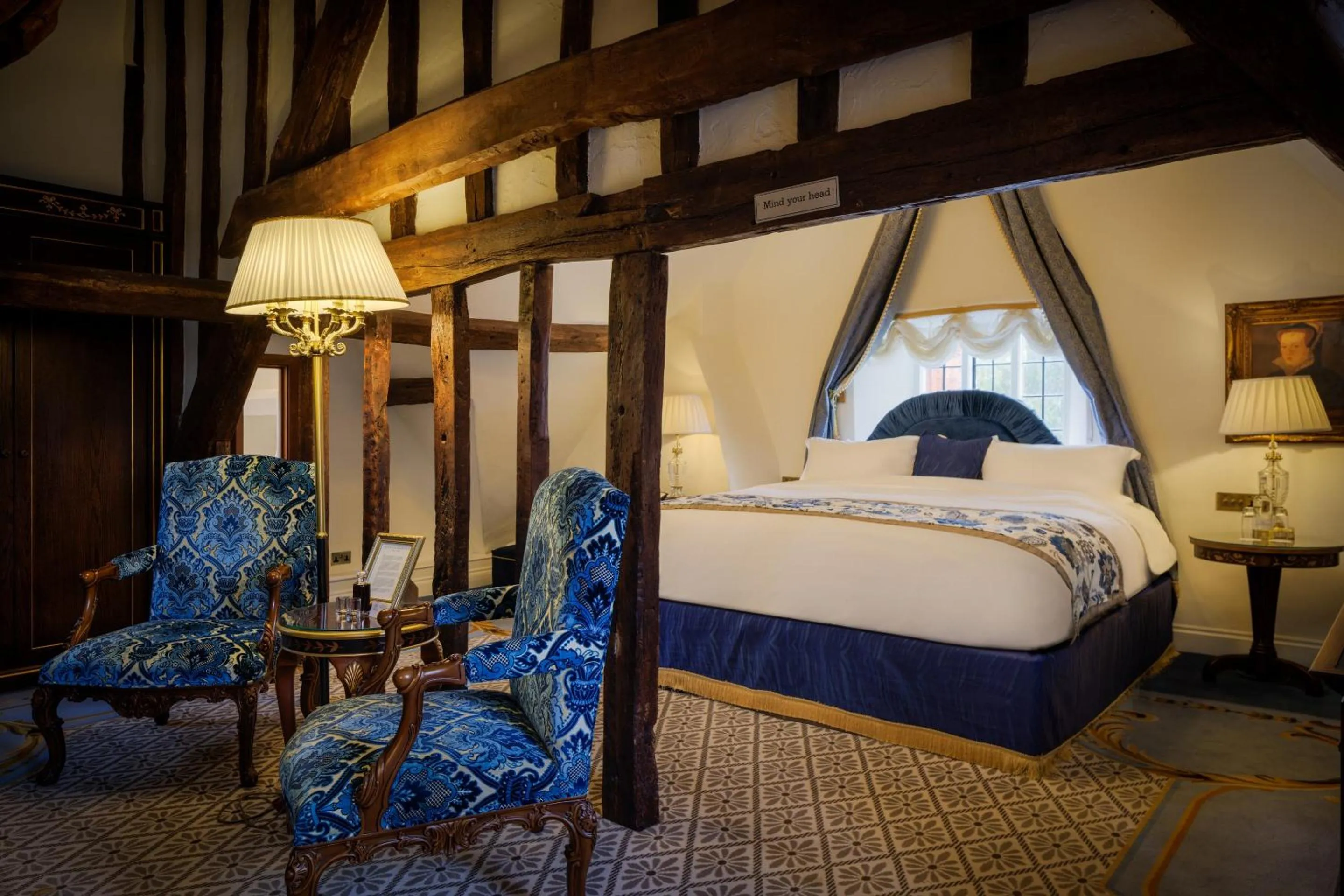Bed in Thornbury Castle - A Relais & Chateaux Hotel