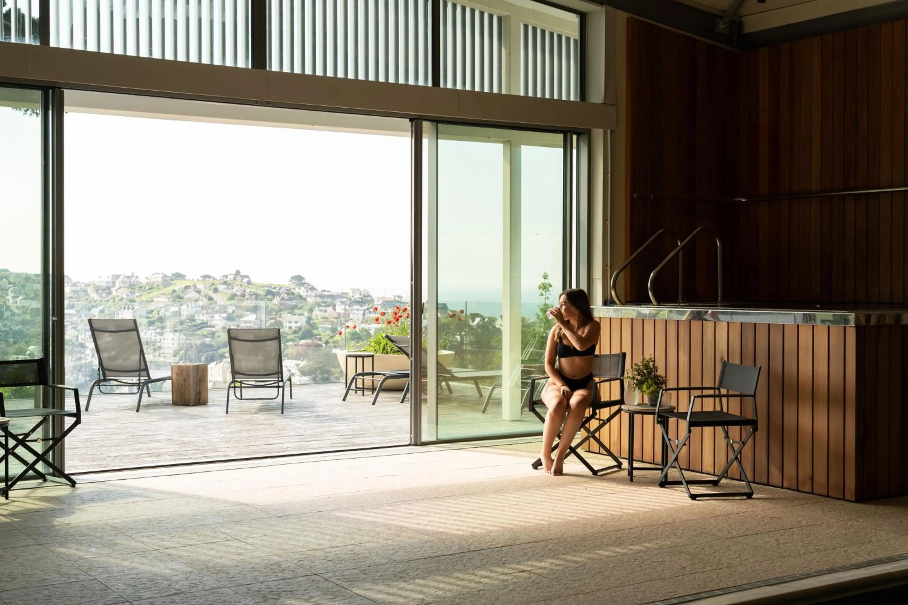Hot Tub in Fowey Hall Hotel