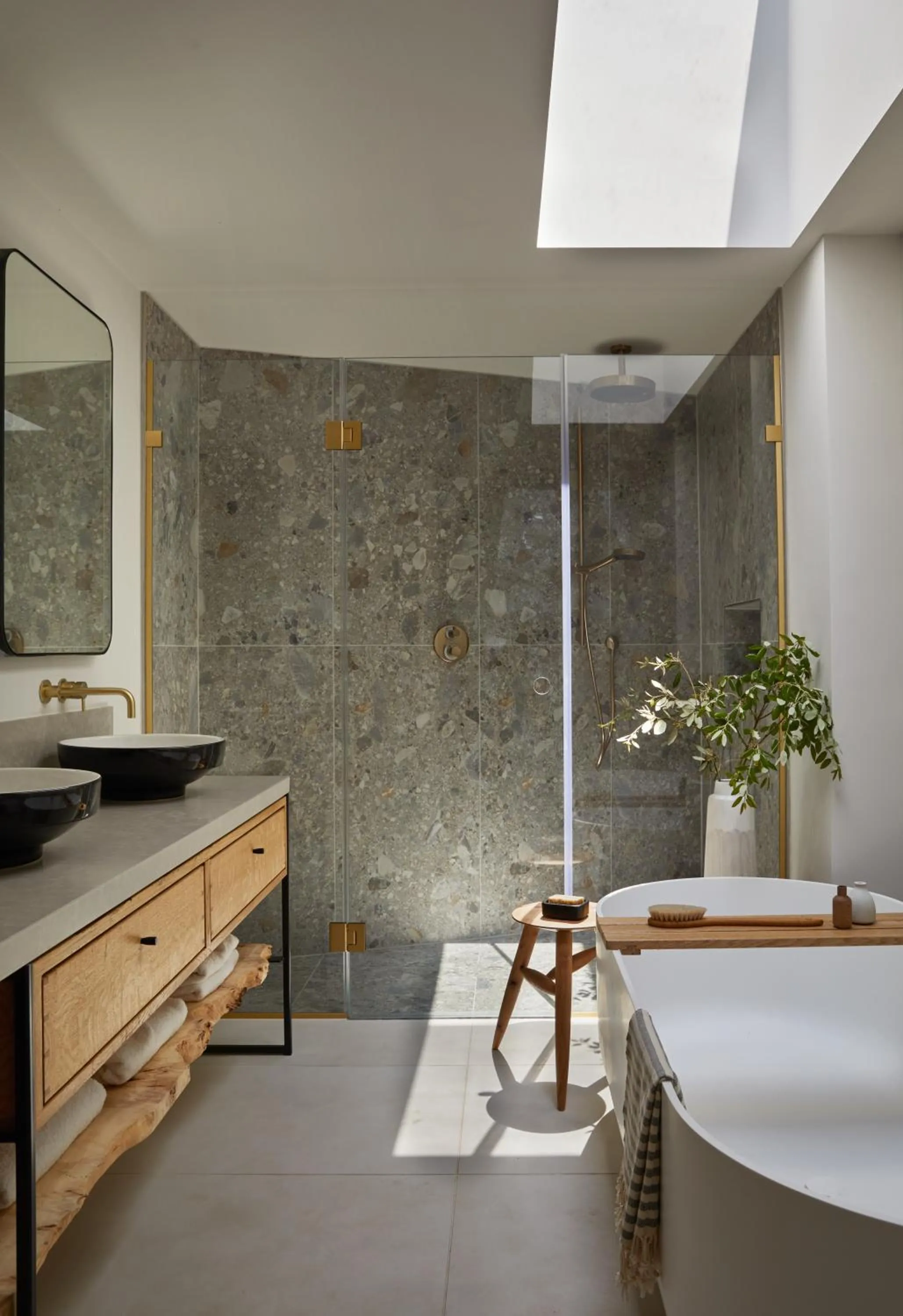 Bathroom in Fowey Hall Hotel