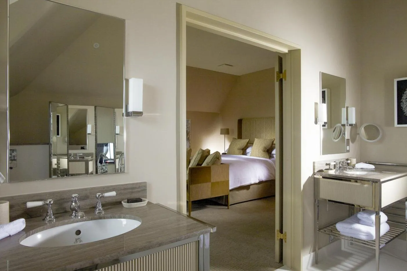 Bathroom, Bed in Cliveden House - an Iconic Luxury Hotel