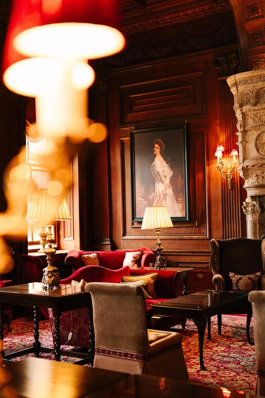 Seating area in Cliveden House - an Iconic Luxury Hotel