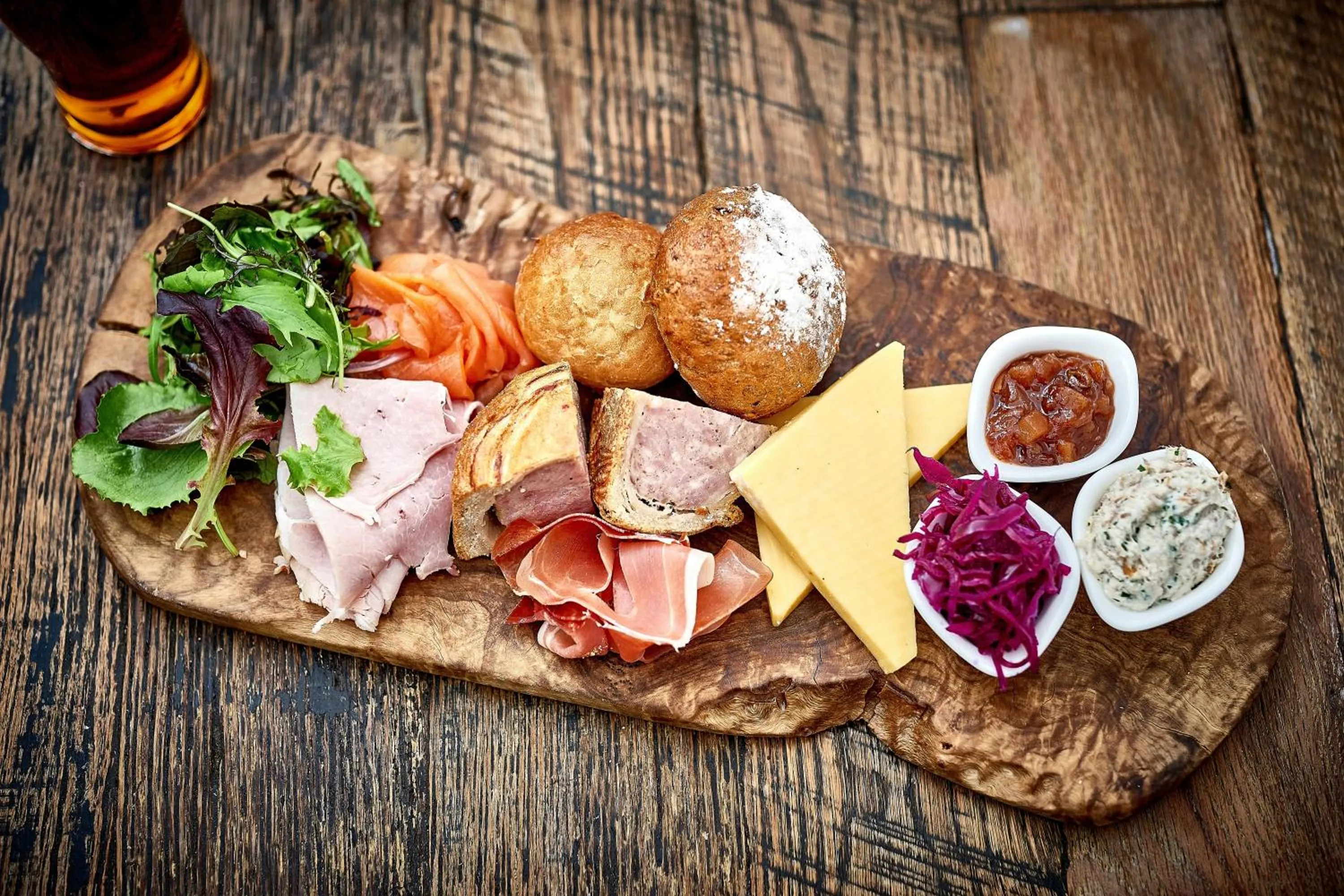 Food close-up in The Slaughters Country Inn