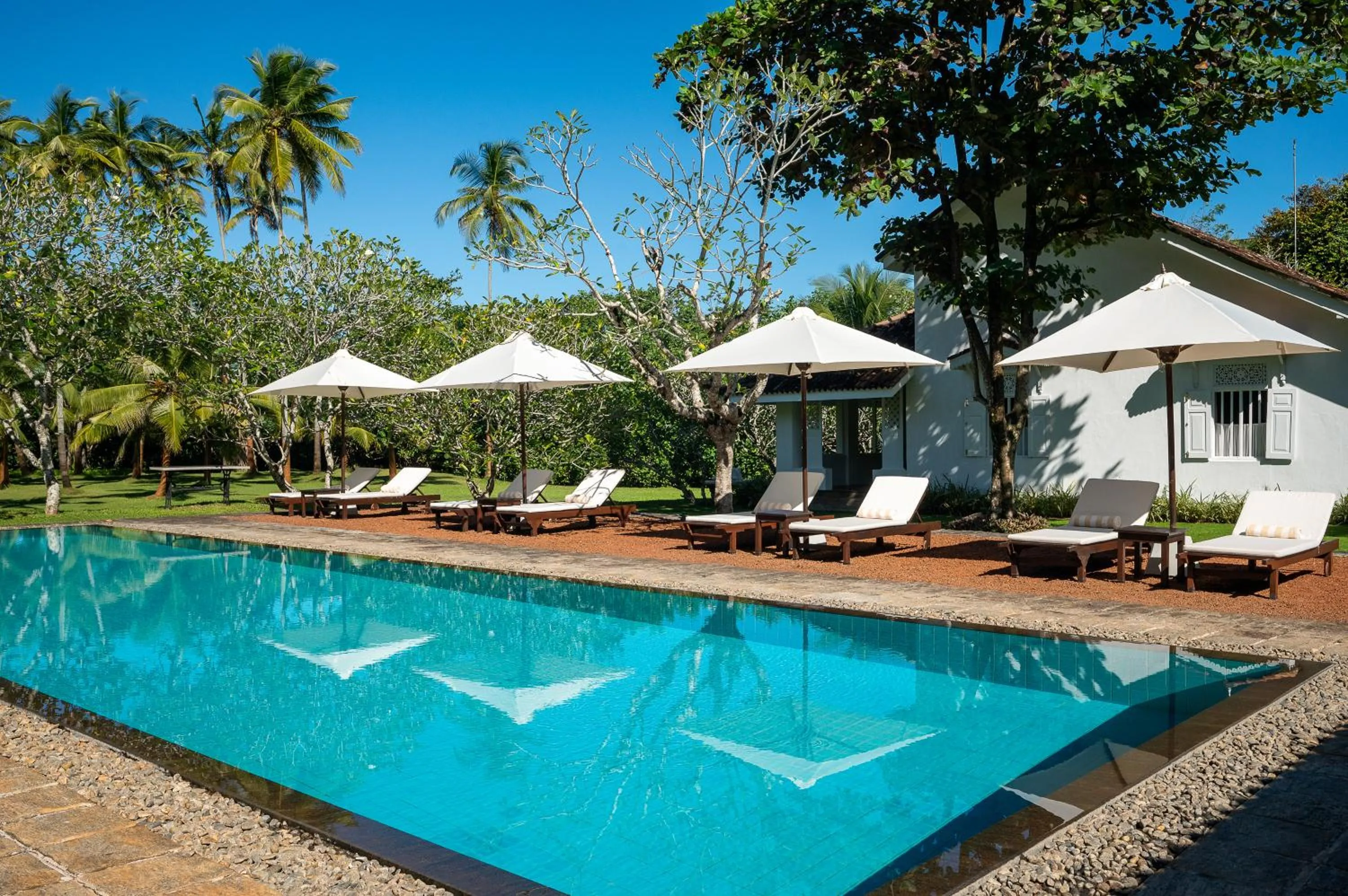 Pool view in Nyne Hotels Rock Villa - Bentota