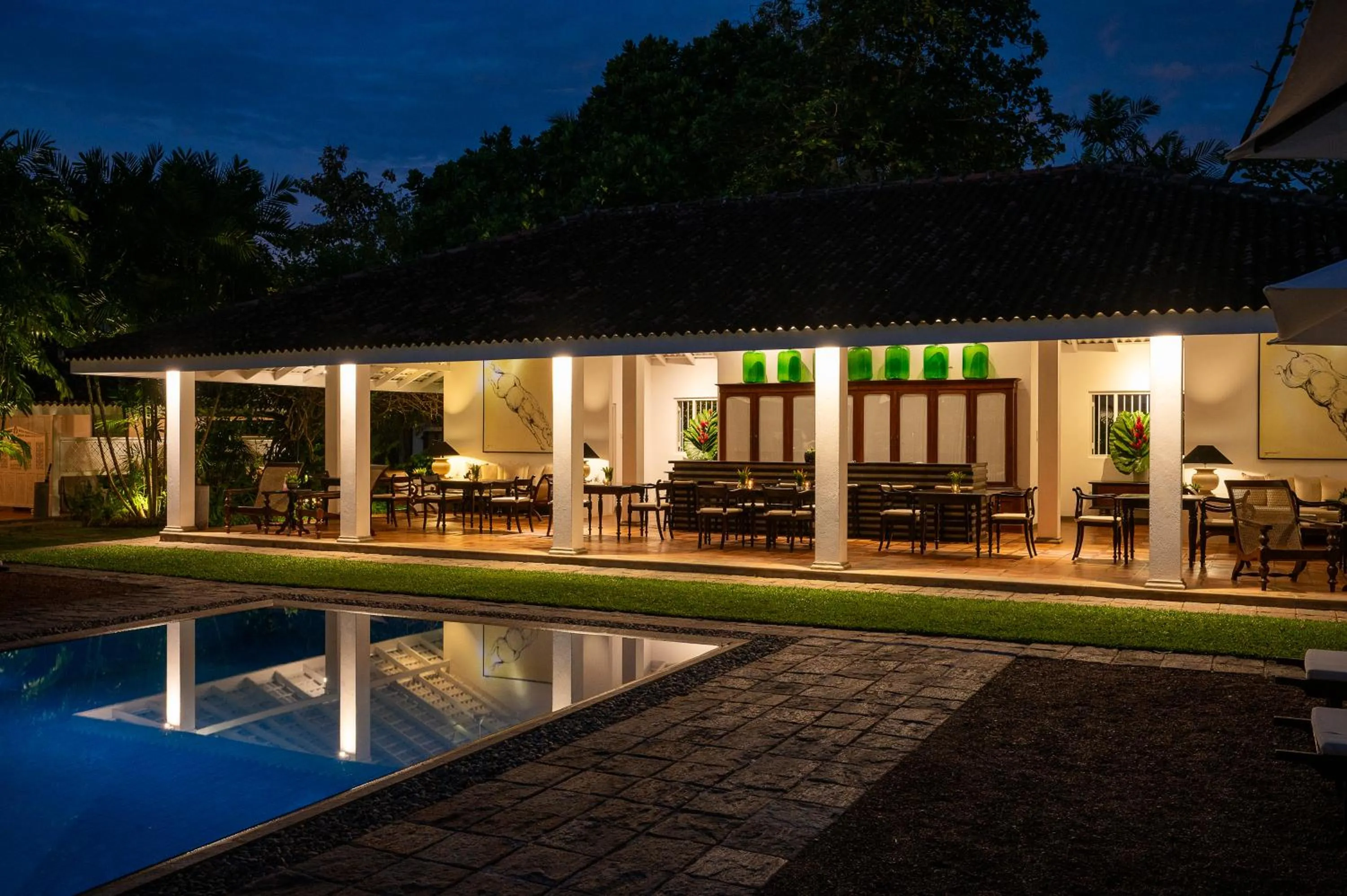 Garden in Nyne Hotels Rock Villa - Bentota