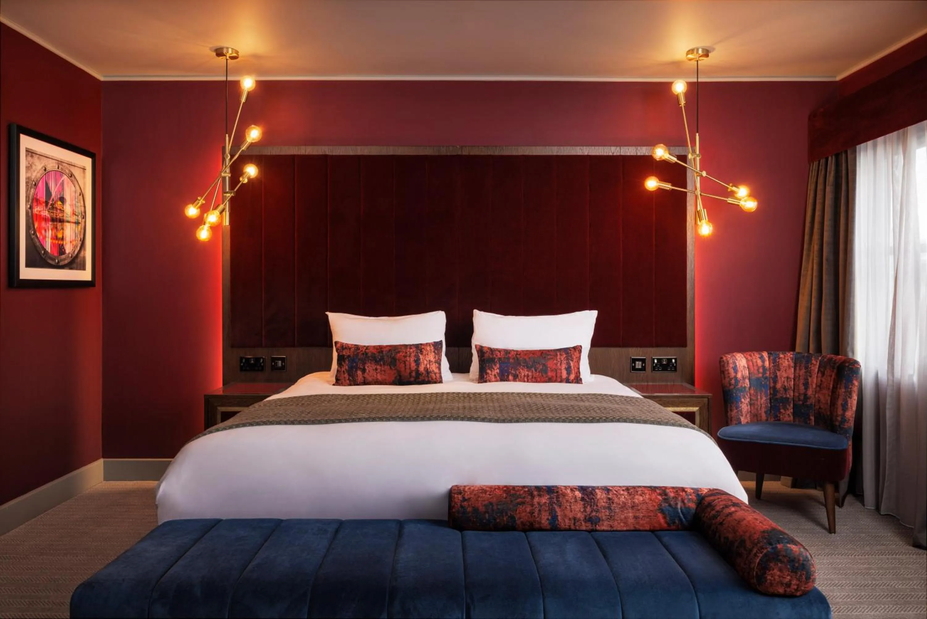 Bedroom, Bed in Malmaison Newcastle