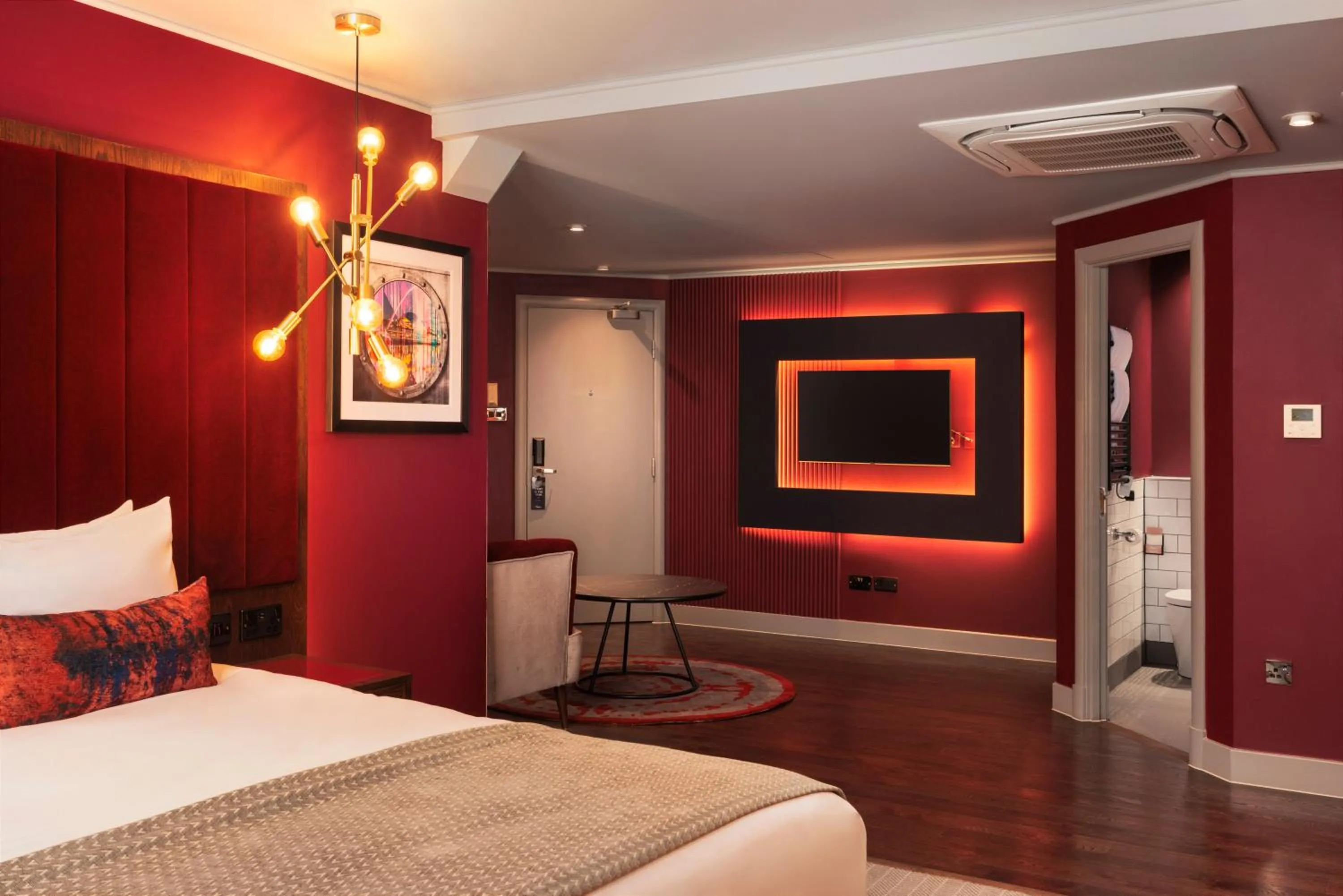 Bedroom, Bed in Malmaison Newcastle