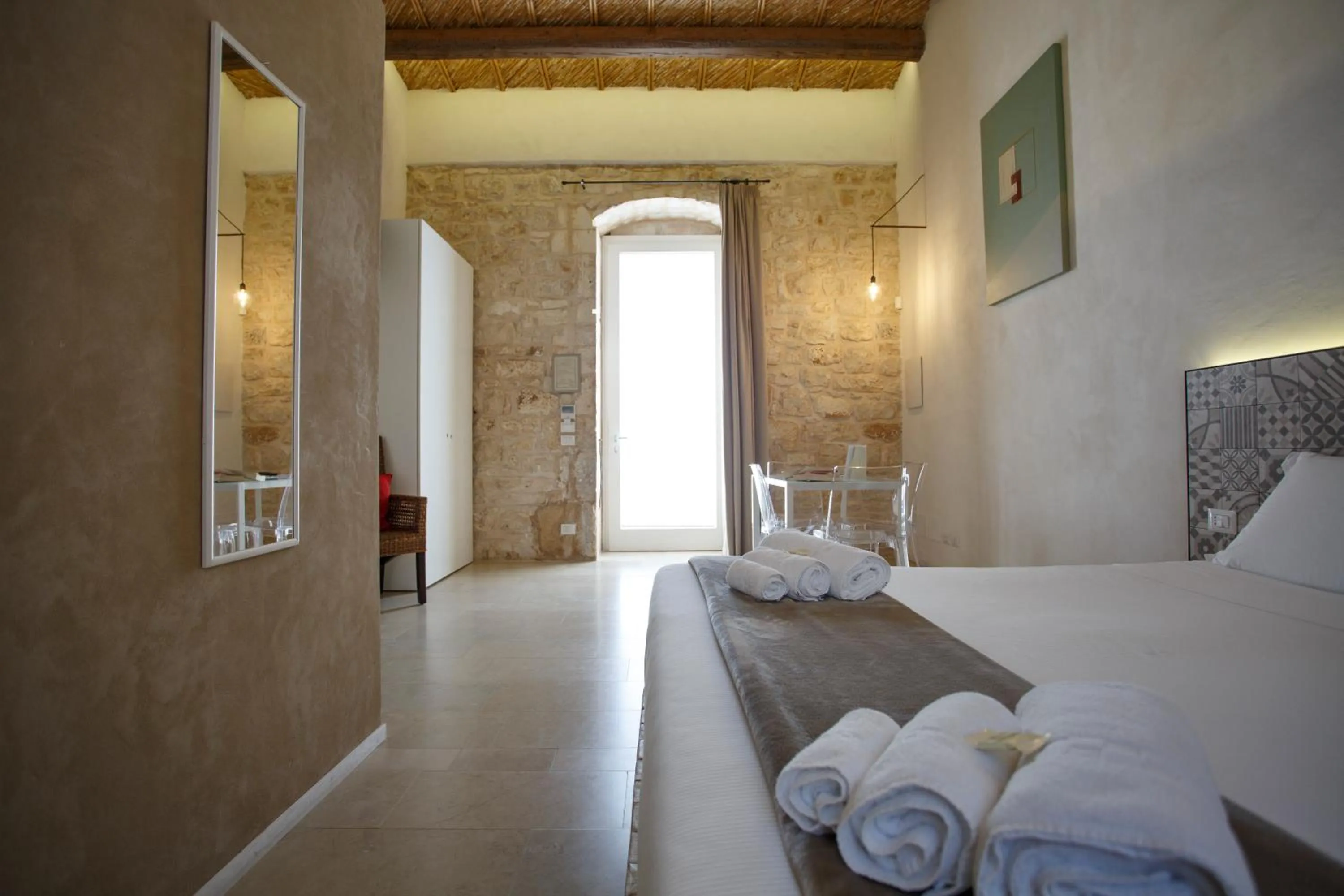 Bed in Stacci Rural Resort