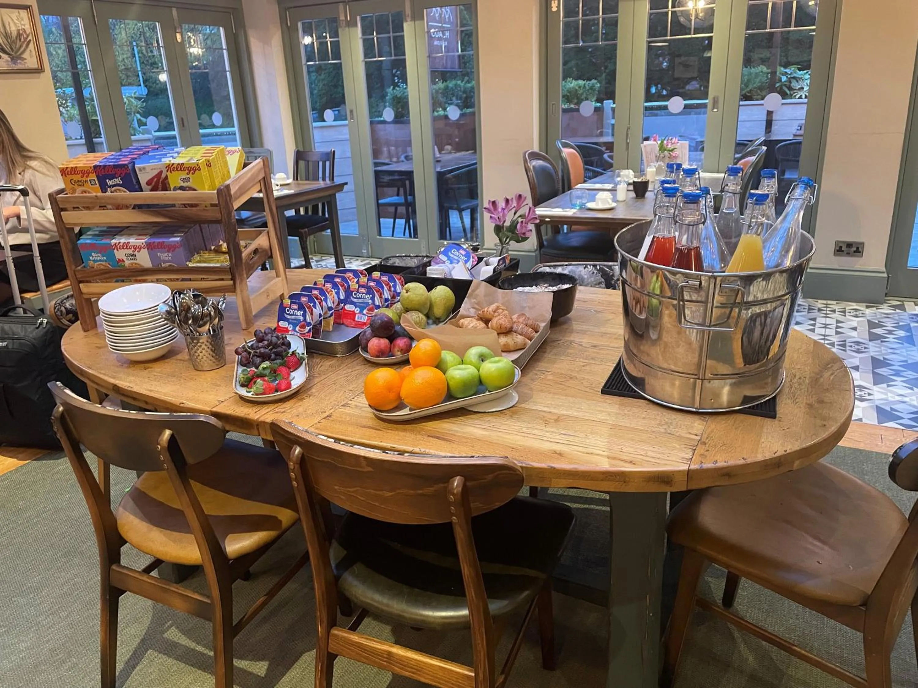 Continental breakfast in Wilmslow Lodge