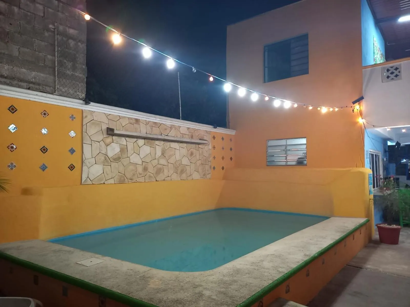 Pool view in Casona del Negro Aguilar