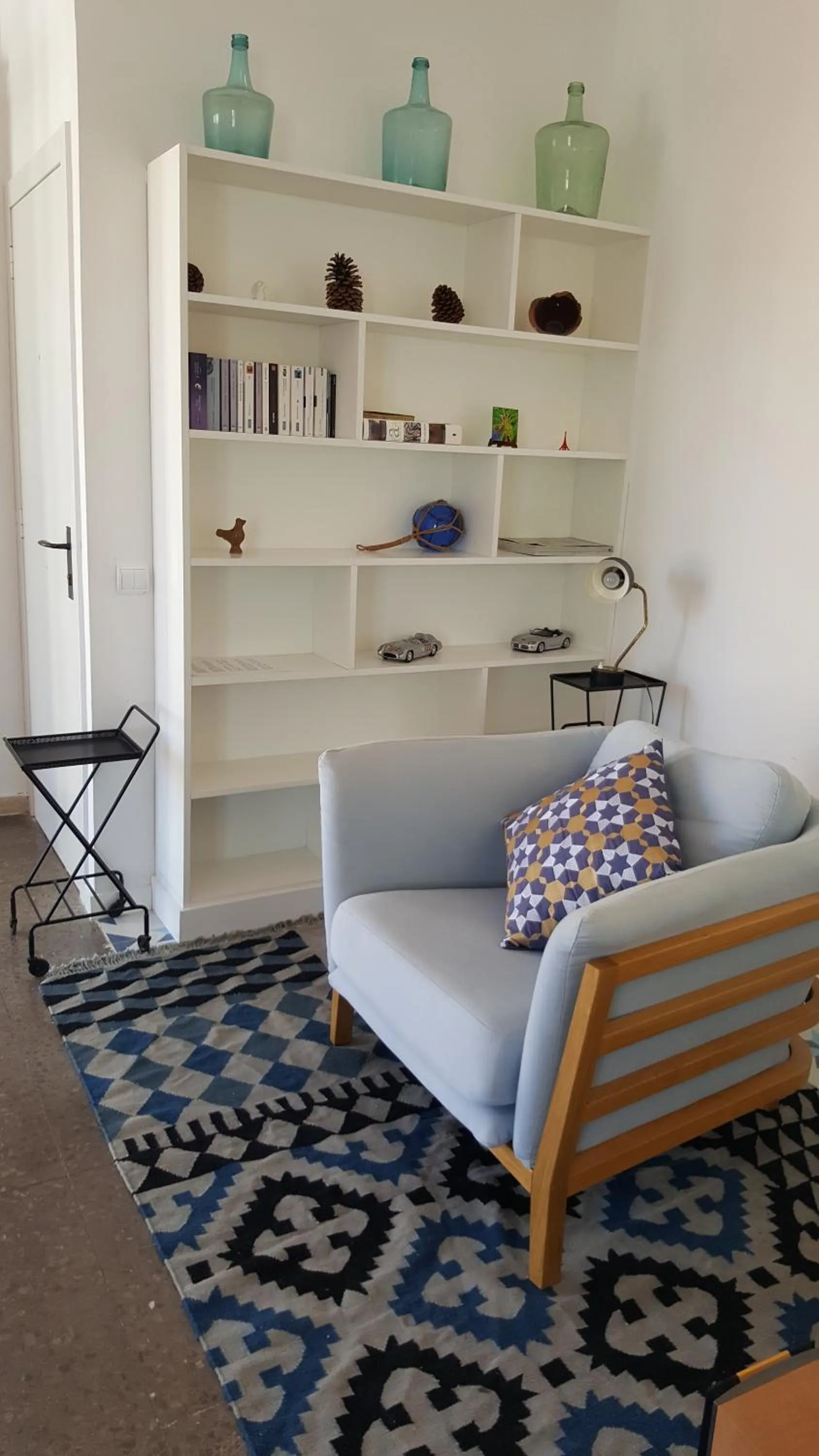 Seating area in The Sky Attic Apartment