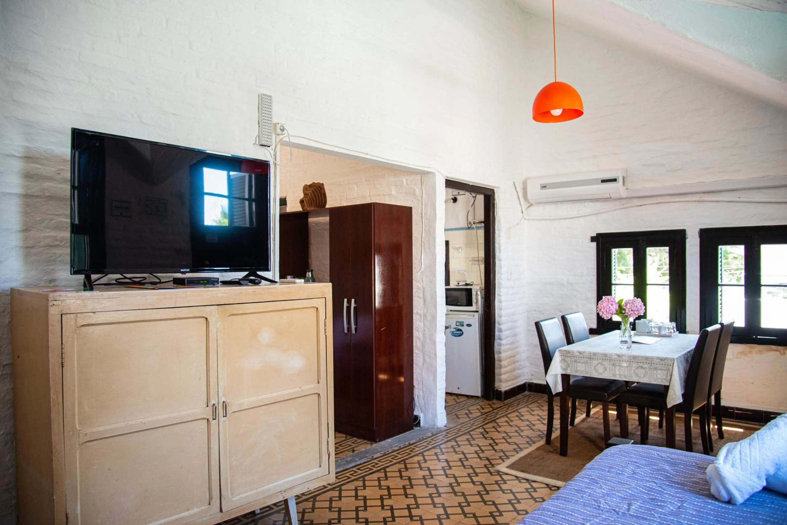 Bed in Santoral Restaurante y Posada Pet Friendly