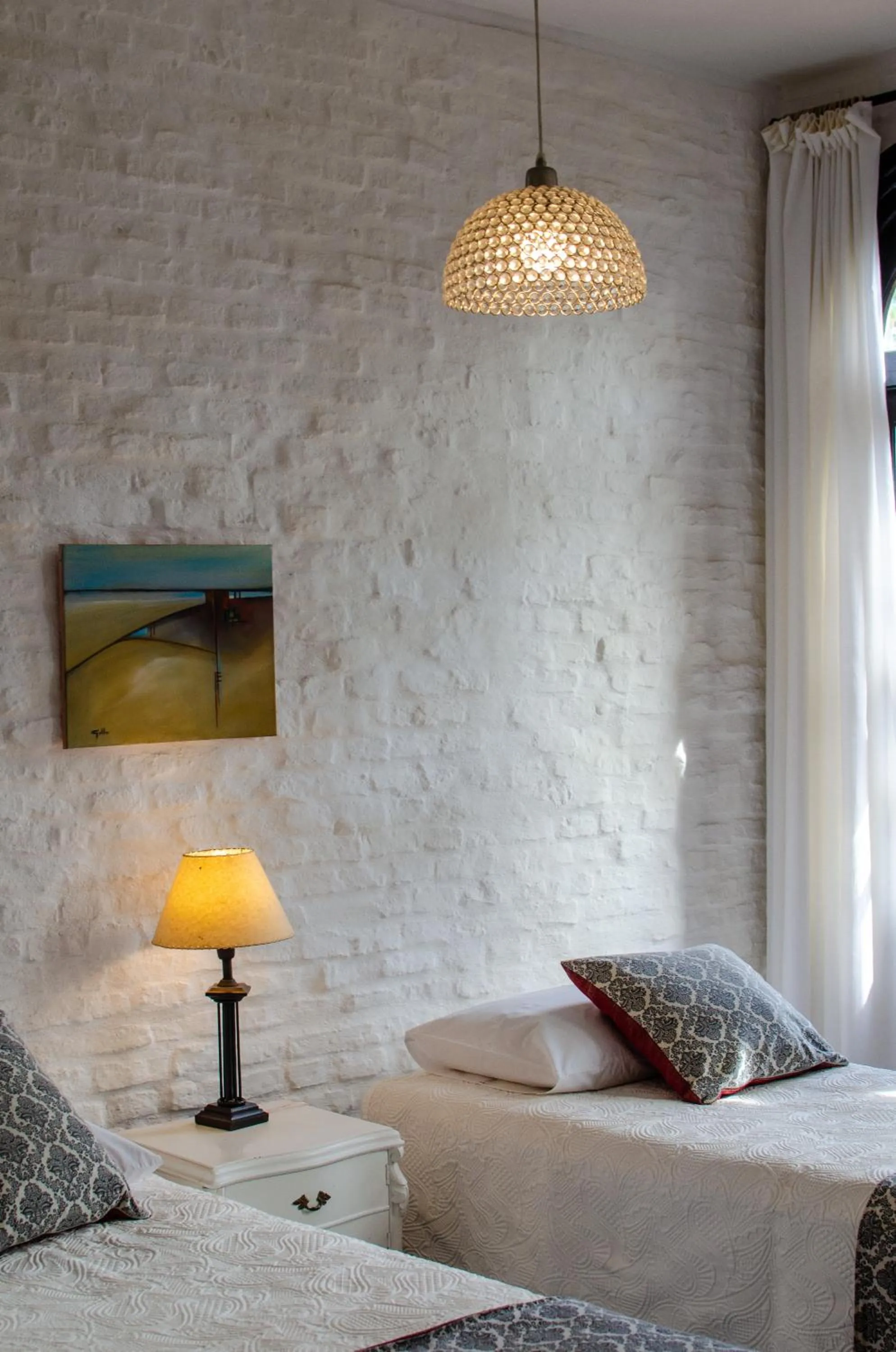 Bed in Santoral Restaurante y Posada Pet Friendly