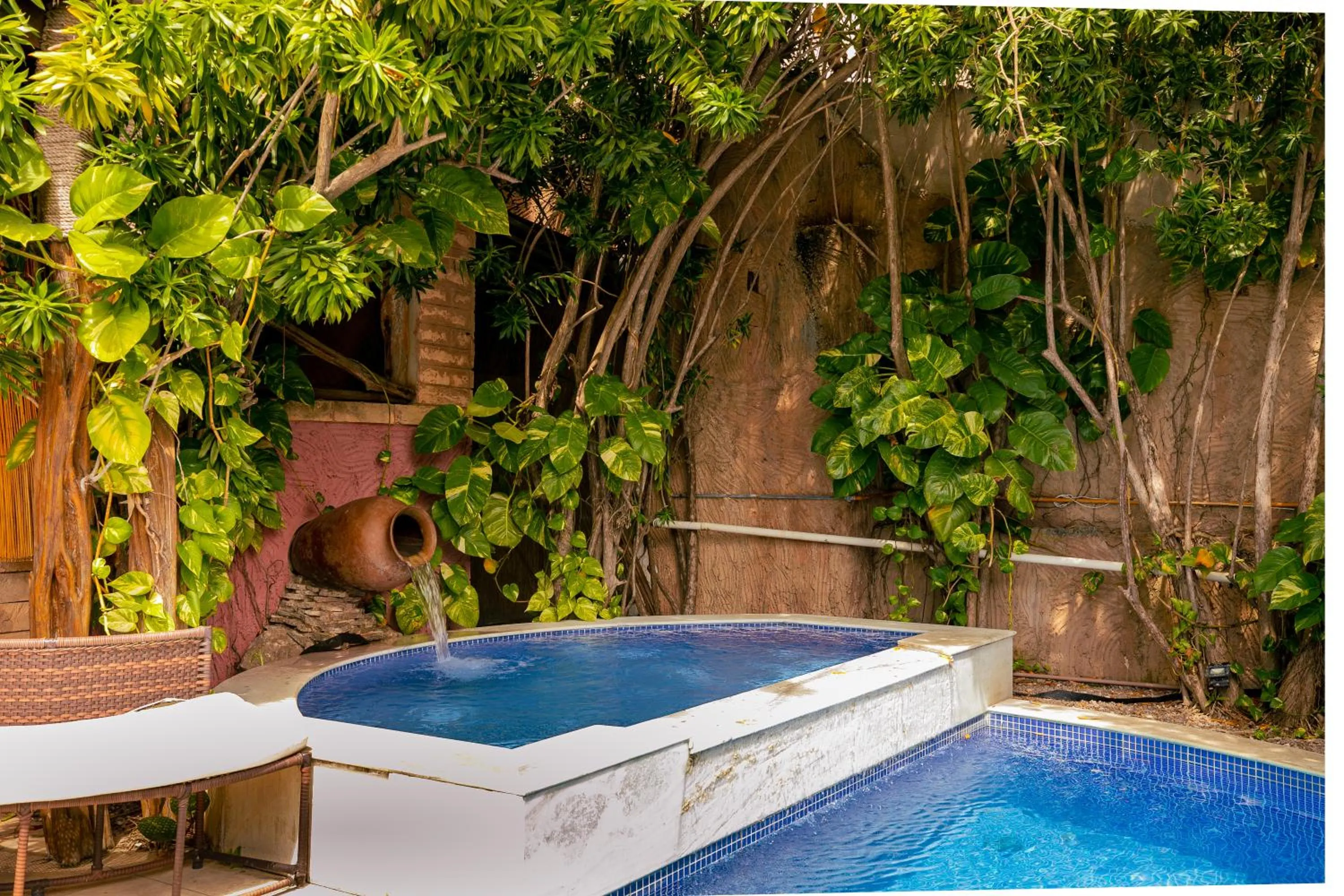 Pool view in Safari Natal Beach Hotel