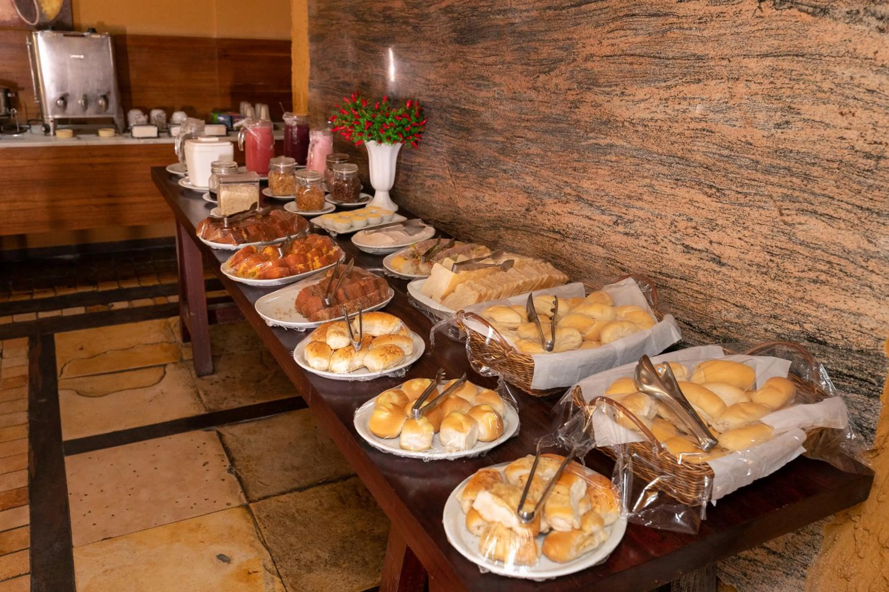 Buffet breakfast in Safari Natal Beach Hotel