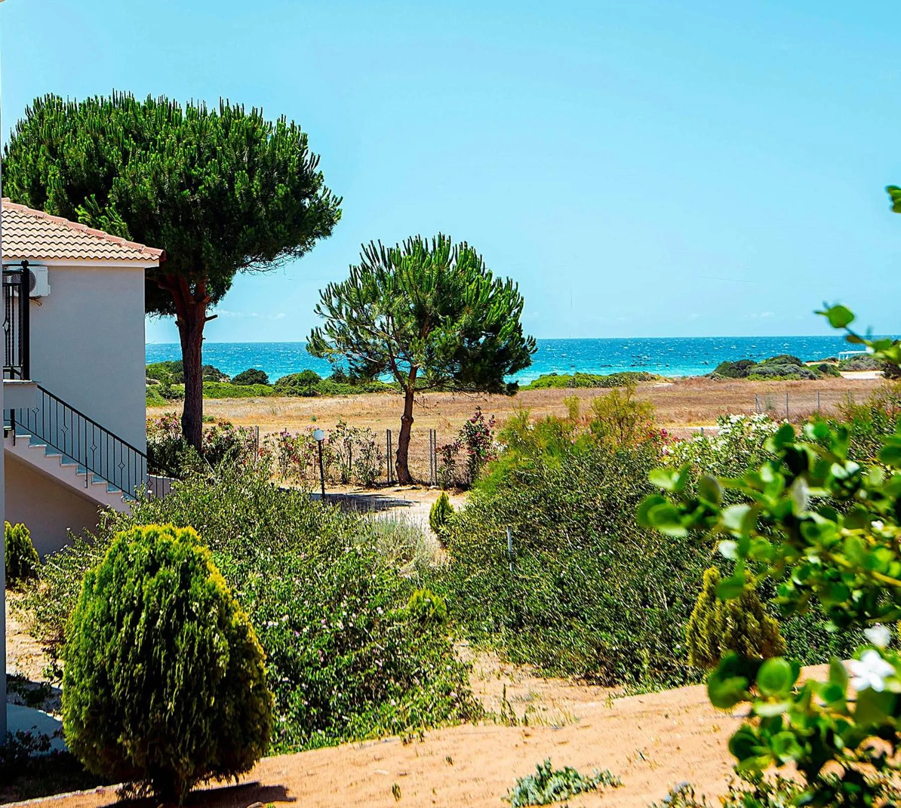 Sea view in Romanos Beach Villas