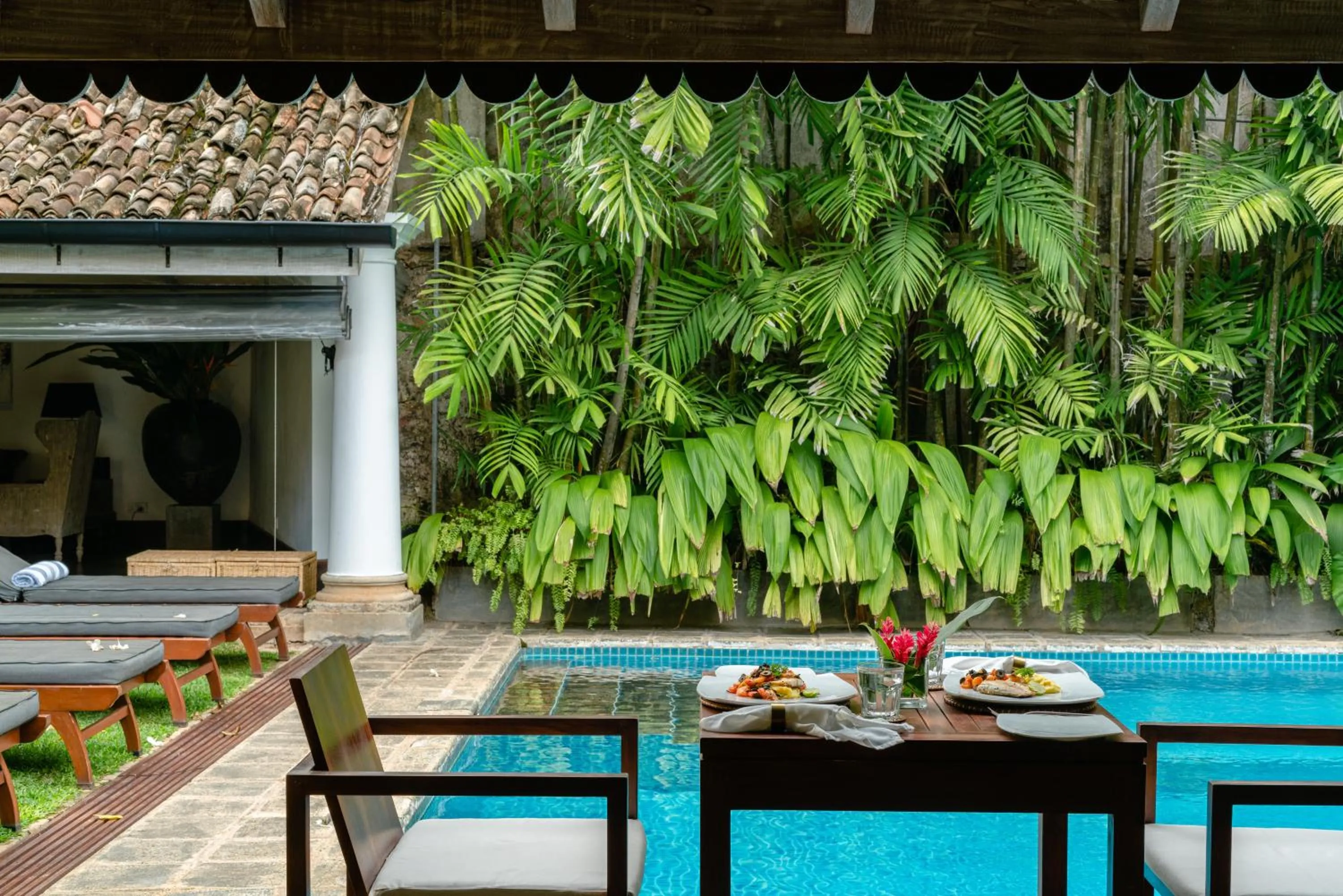 Dining area in Taru Villas Rampart Street - Galle Fort
