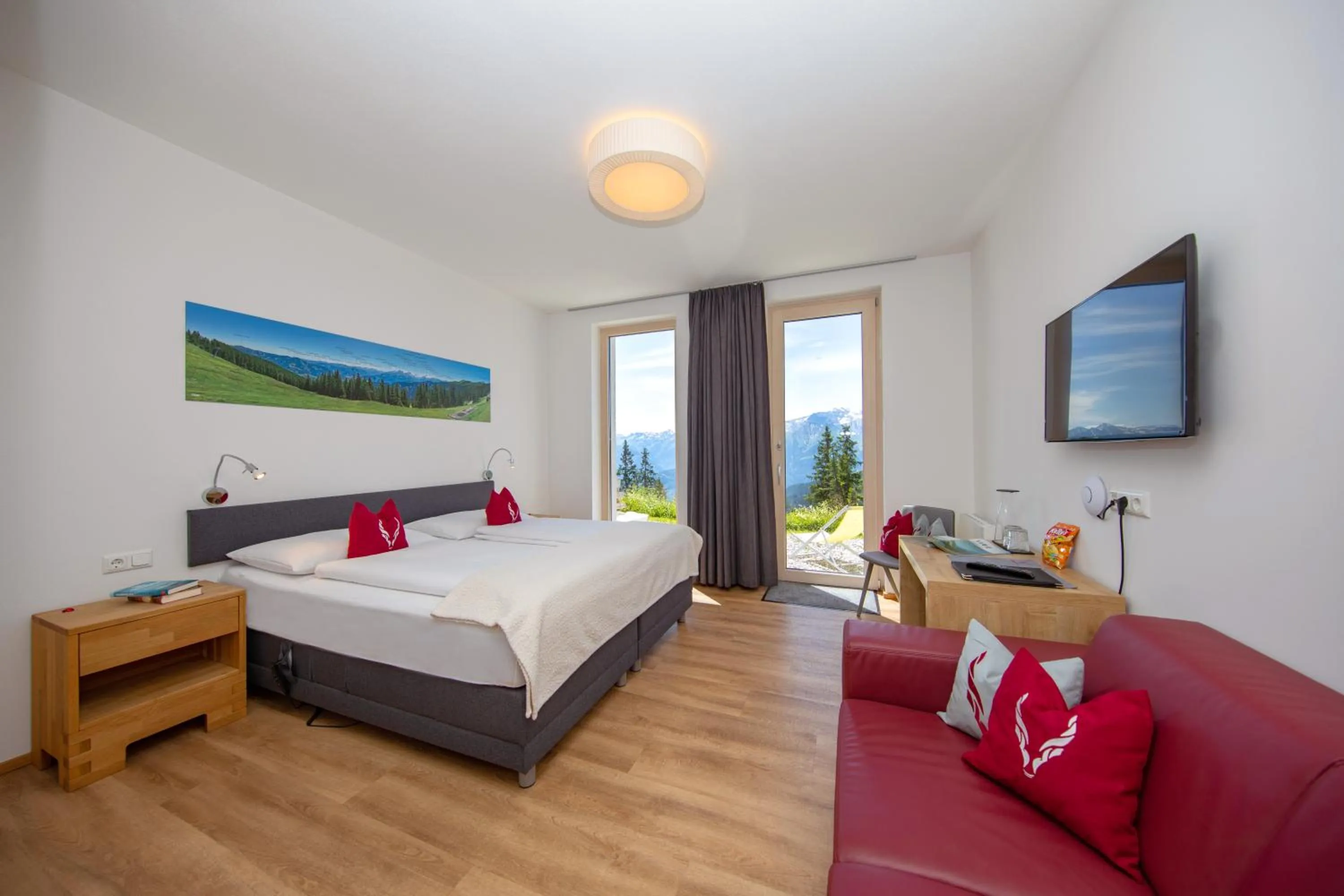 Photo of the whole room, Bed in Schmiedhof Alm