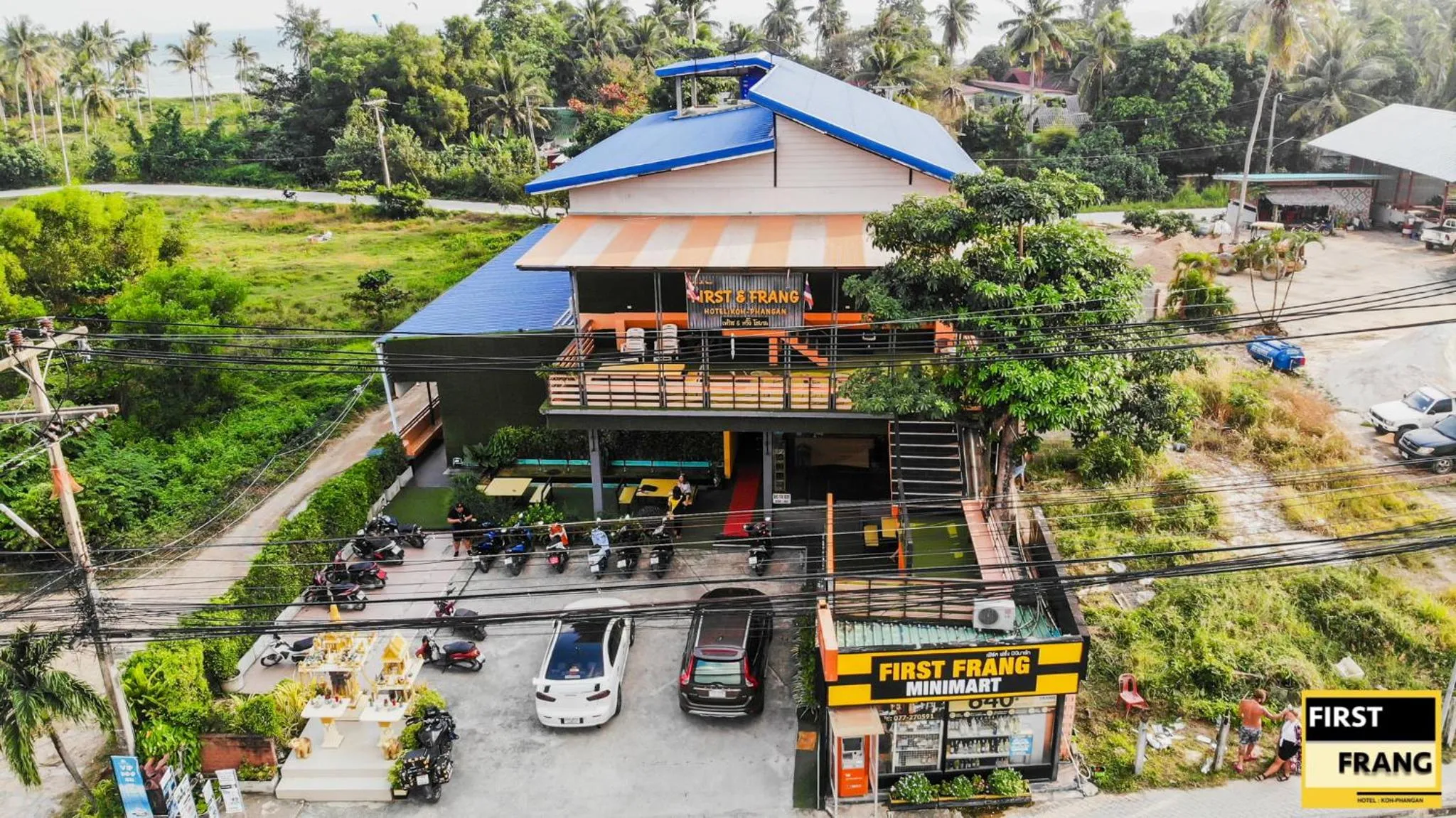 Bird's eye view in First and Frang Hotel - Koh Phangan