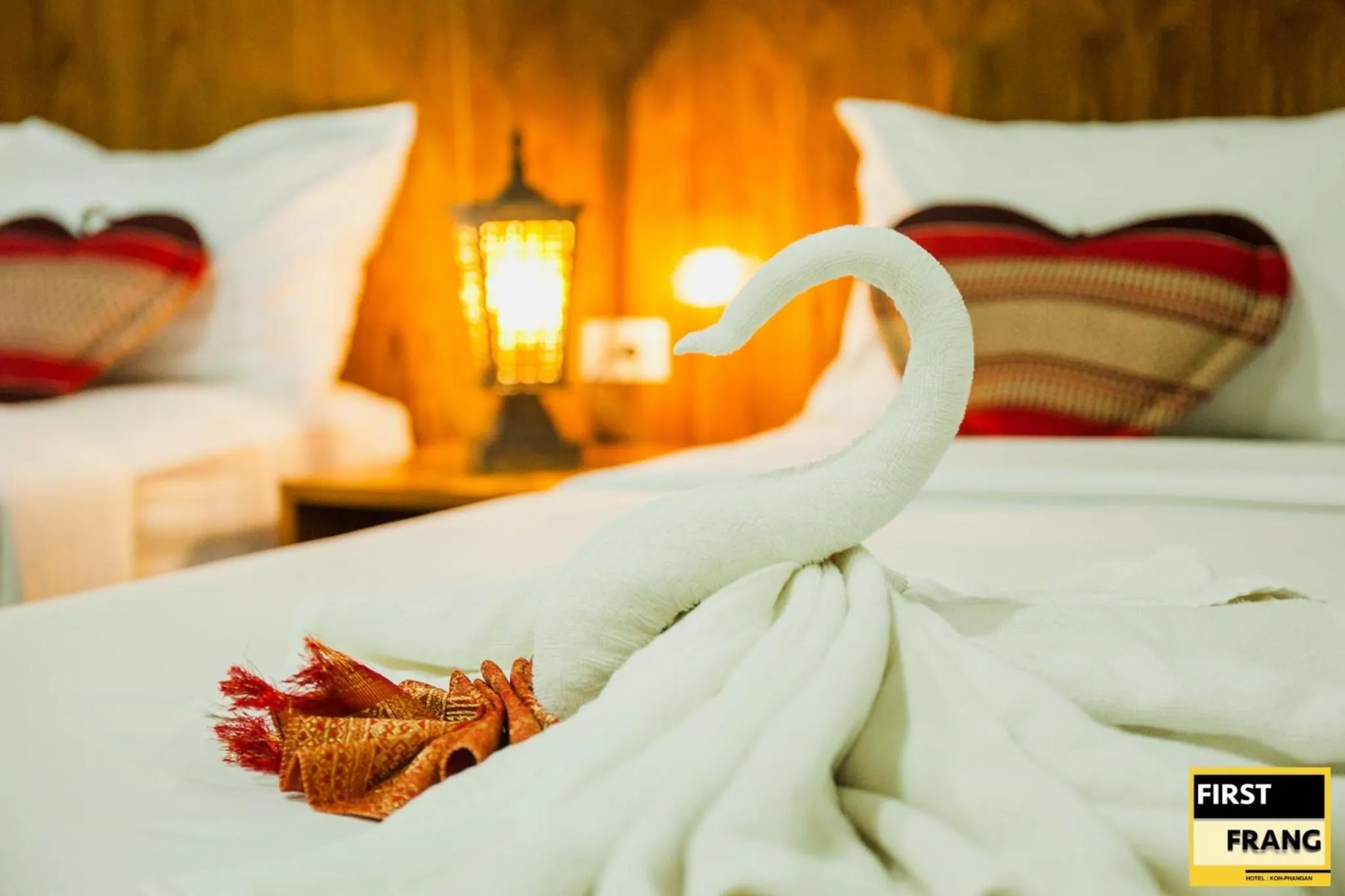 Bed in First and Frang Hotel - Koh Phangan