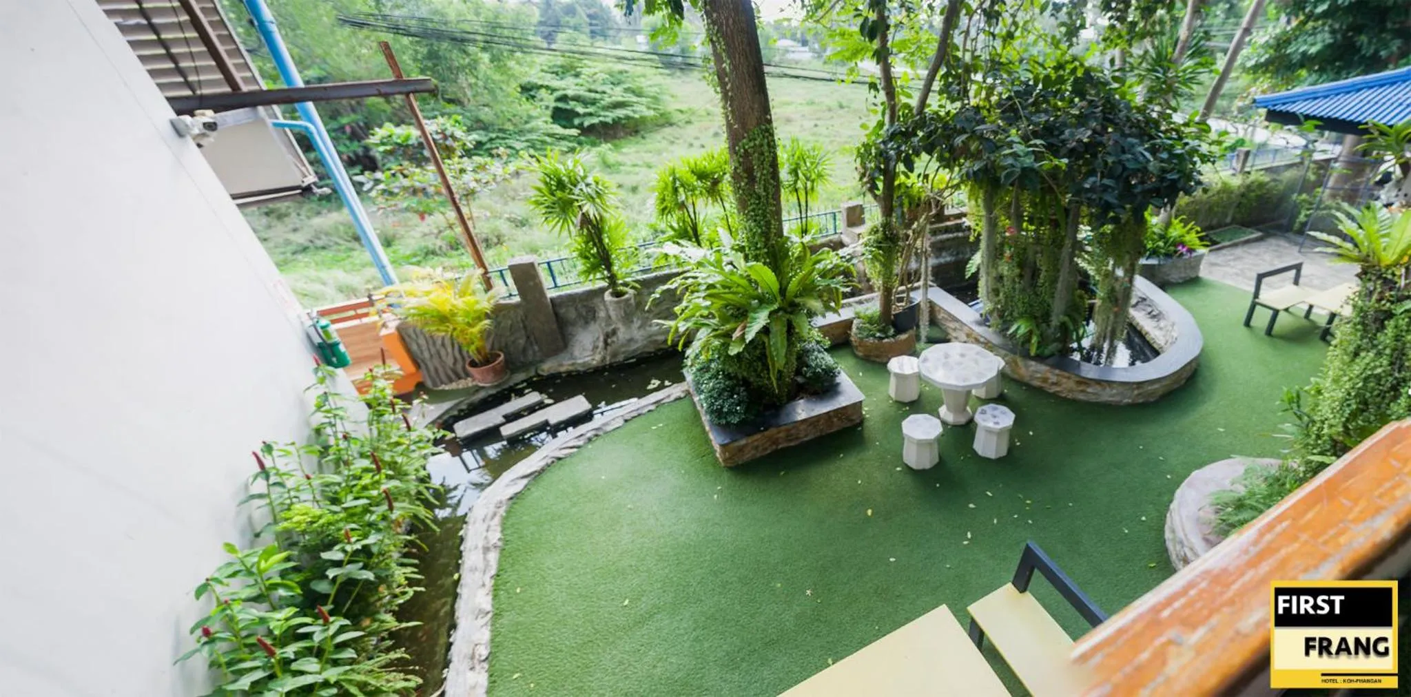 Garden view in First and Frang Hotel - Koh Phangan
